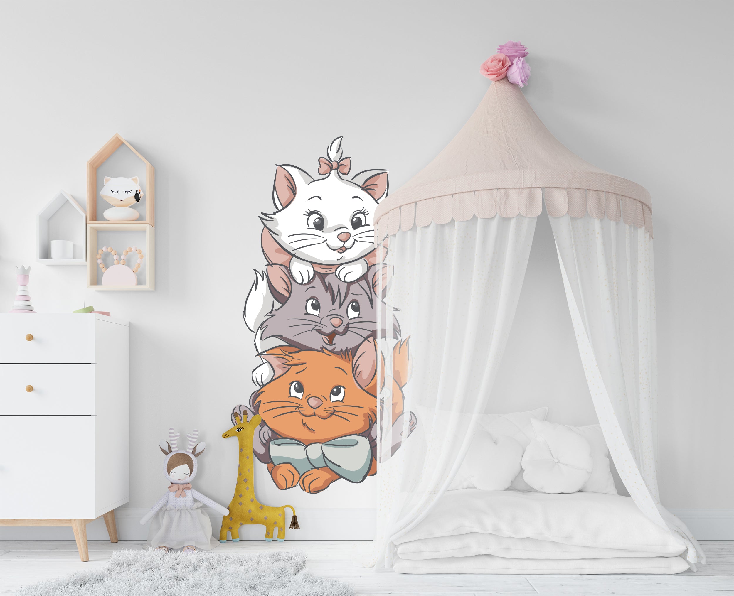 Aristocats Disney Cats Wall Decal Wall Sticker Kids Room Wall Art ARC01