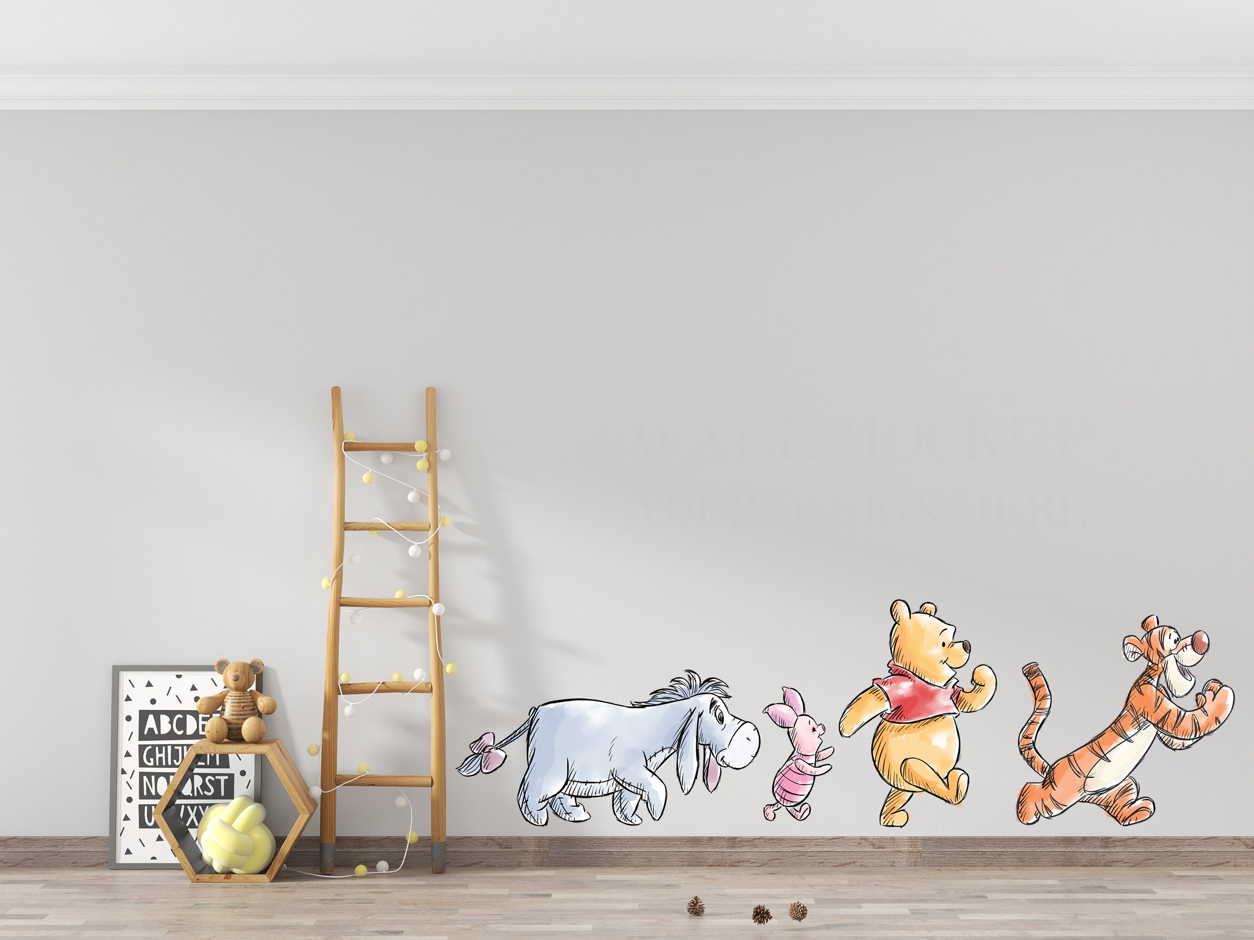 Rabbit Winnie The Pooh 3D Wall Sticker Decal Home Decor Wall Art WTP05
