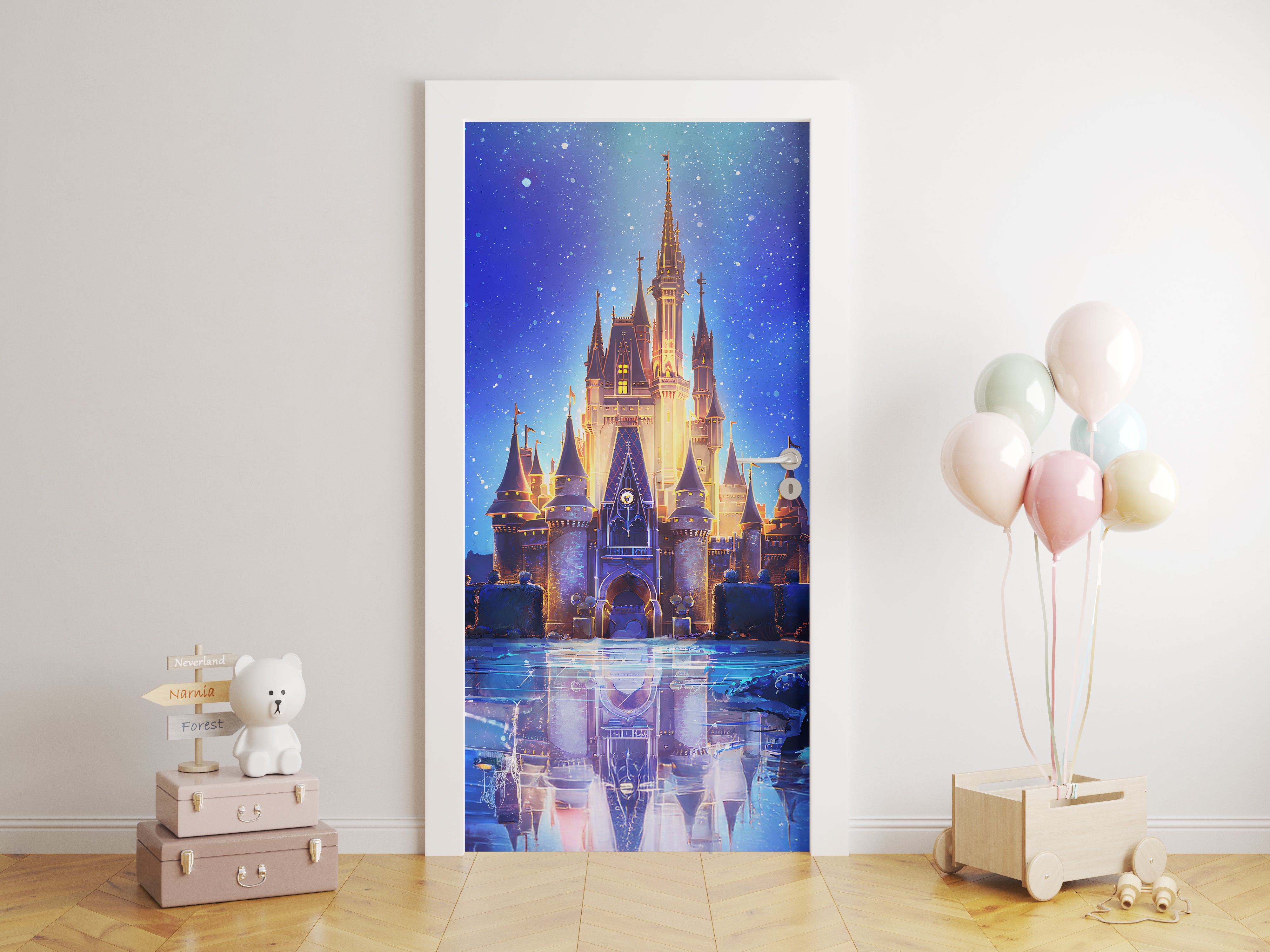 Disney Castle DOOR Wallpaper Mural Decal Removable Sticker DSP22