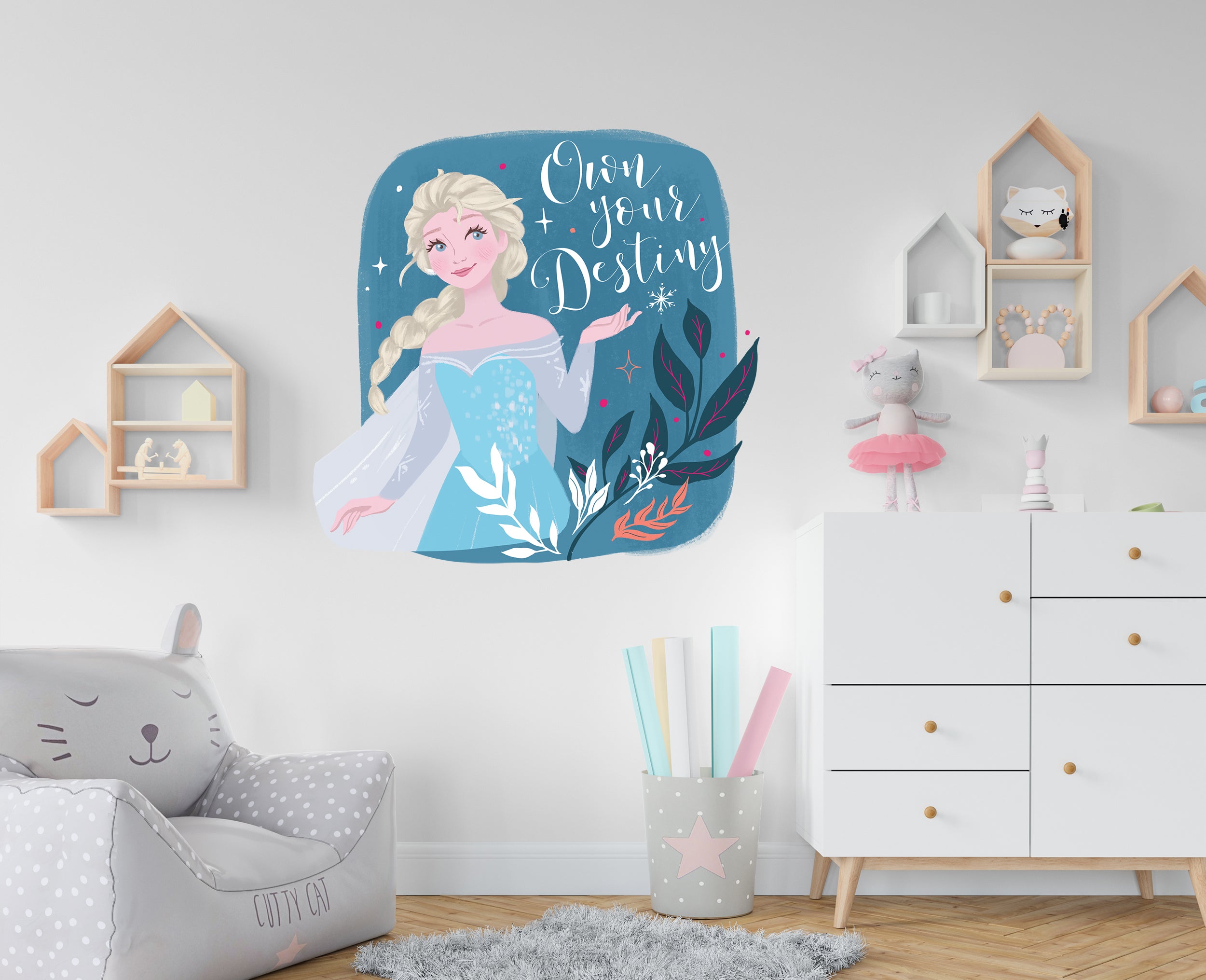 Frozen Elsa Disney Princess Decal Wall Sticker Home Decor Art Mural Kids Room