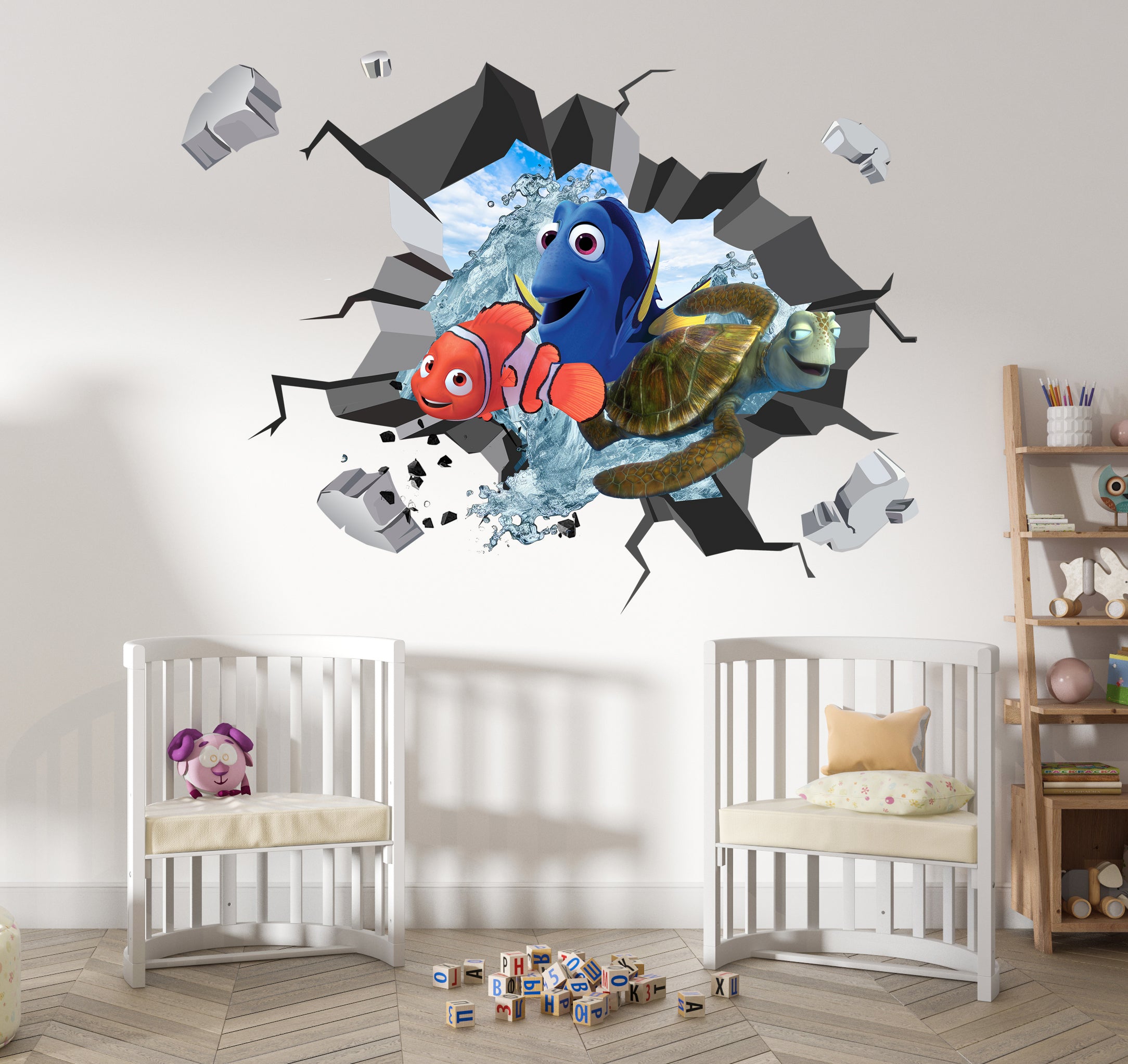 Finding Nemo Disney 3D Explosion Wall Sticker Decal Decor Mural Art FN02