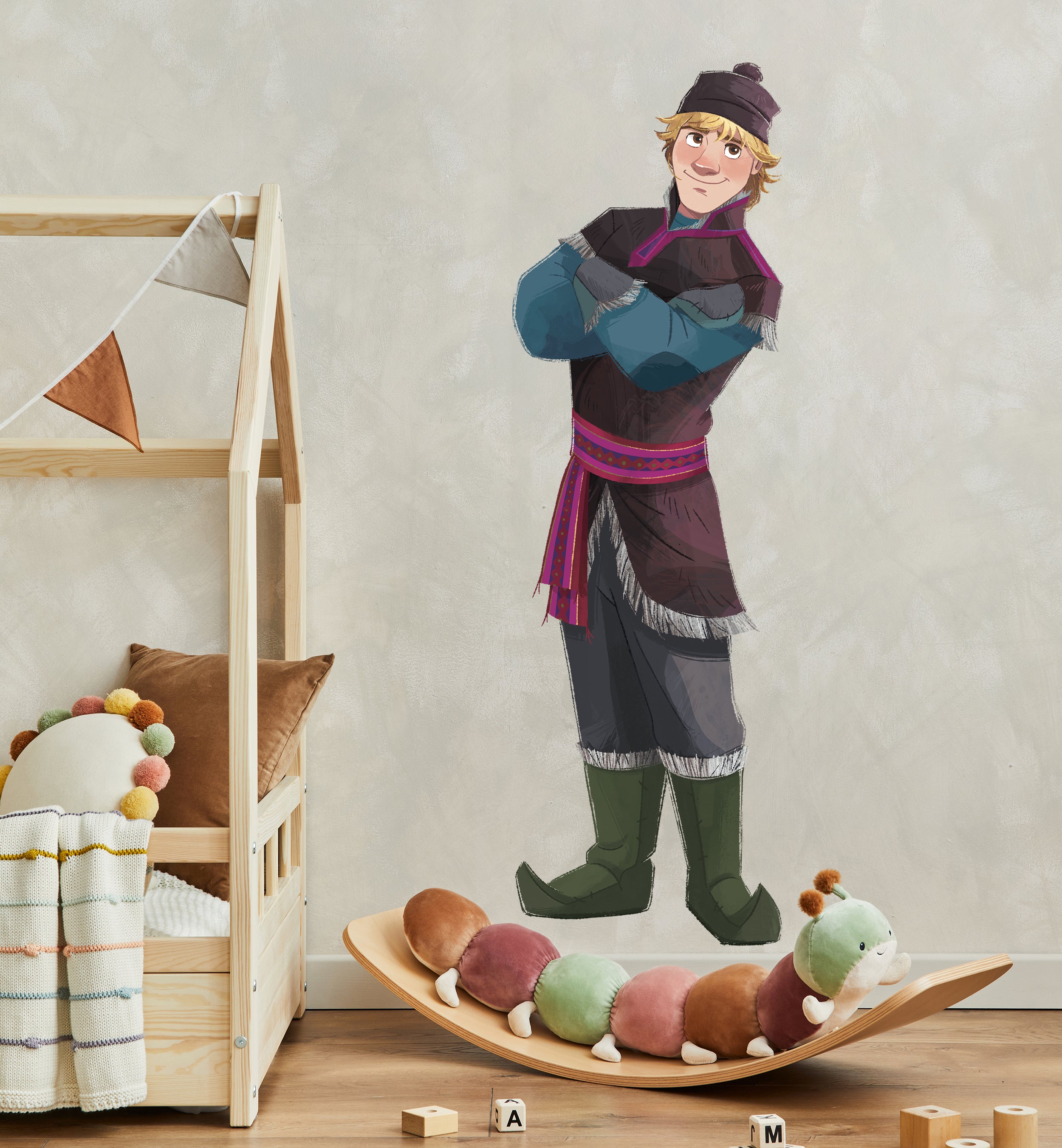 Kristoff Frozen Disney Princess 3D Wall Sticker Decal Home Decor Wall Art