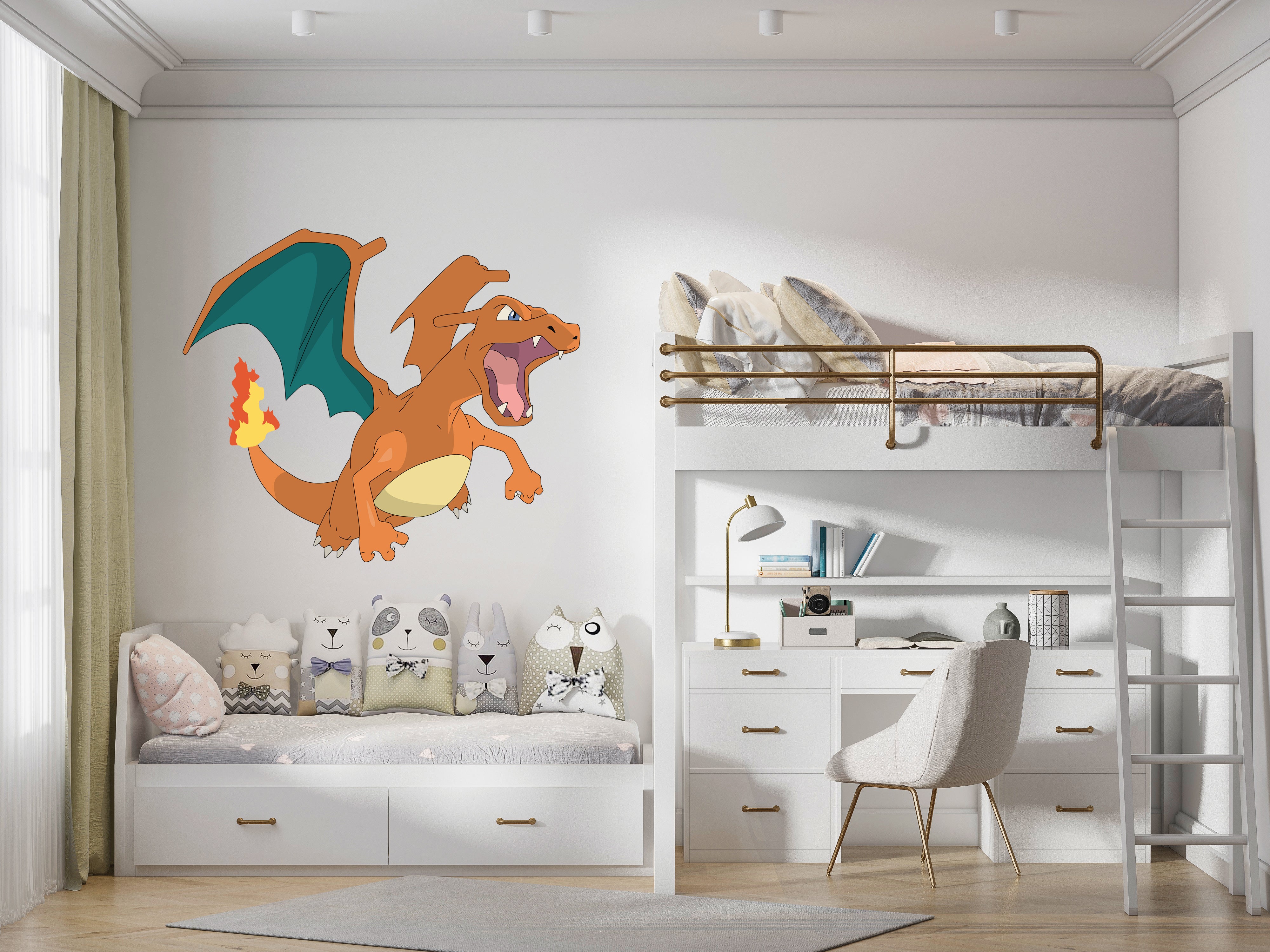 Charizard Pokemon 3D Wall Sticker Decal Home Decor Wall Art