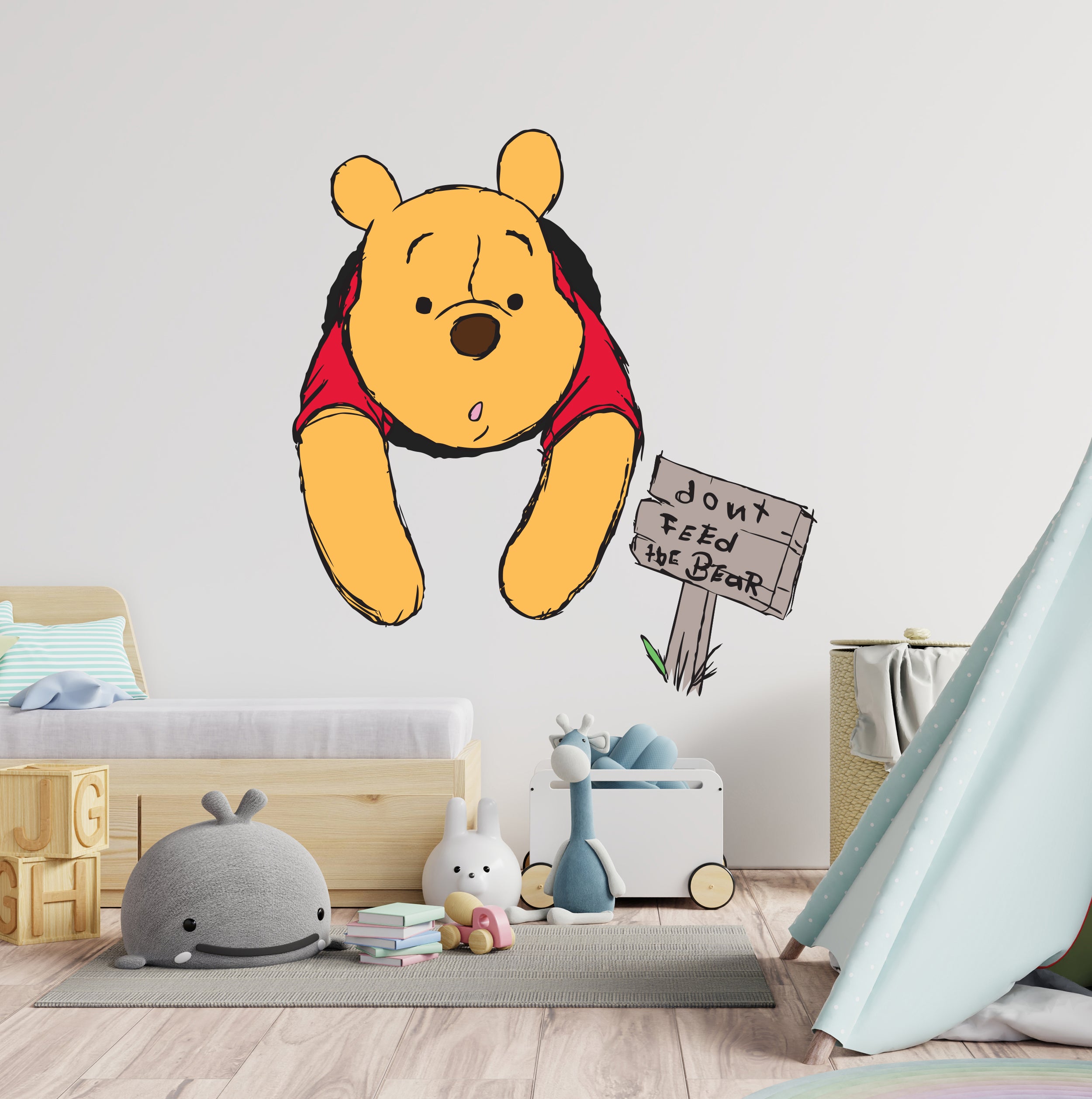 Winnie The Pooh Stuck! Wall Decal Wall Sticker Kids Room Wall Art Mural WTP20