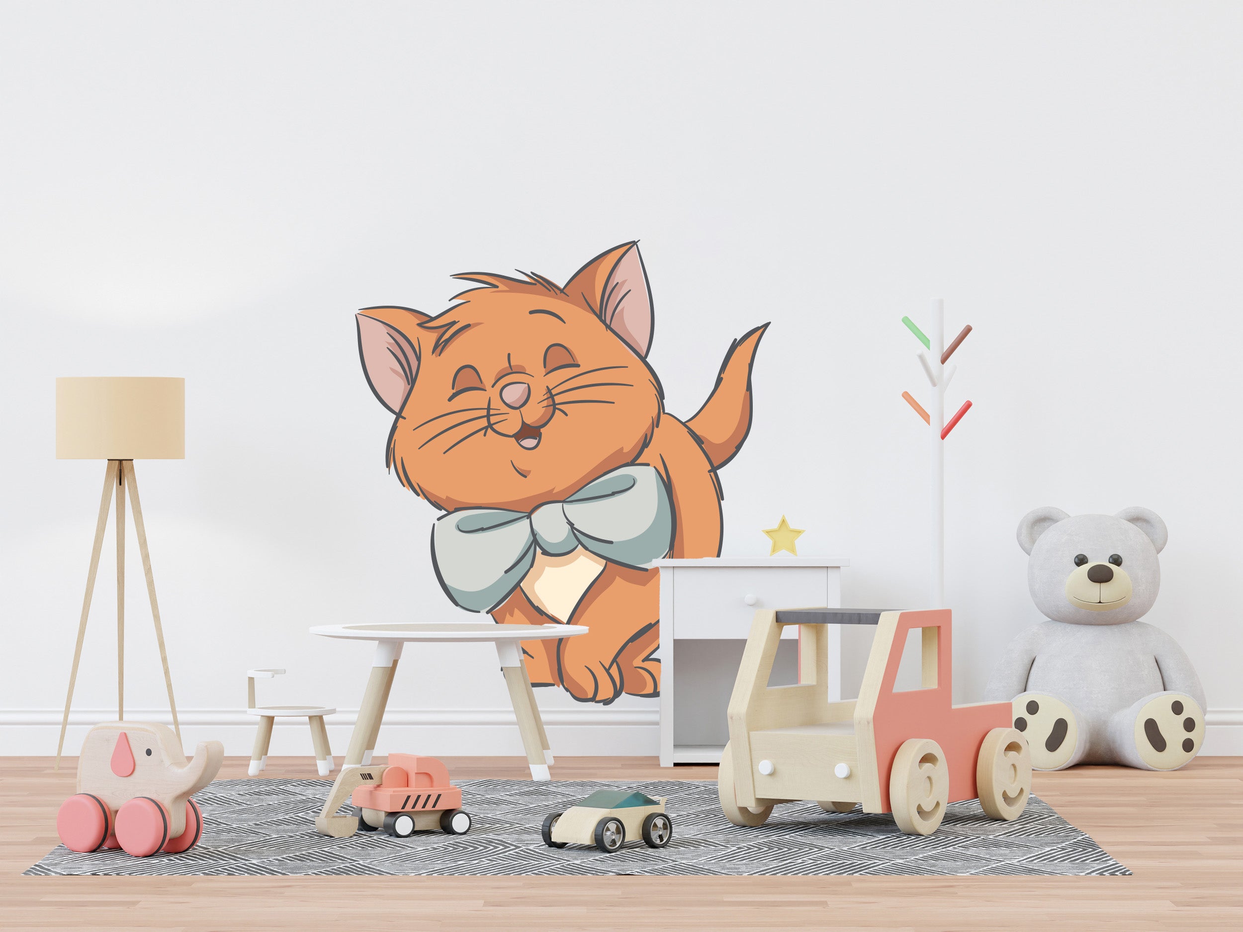 Aristocats Toulouse Disney Cats Wall Decal Wall Sticker Kids Room Wall Art ARC08
