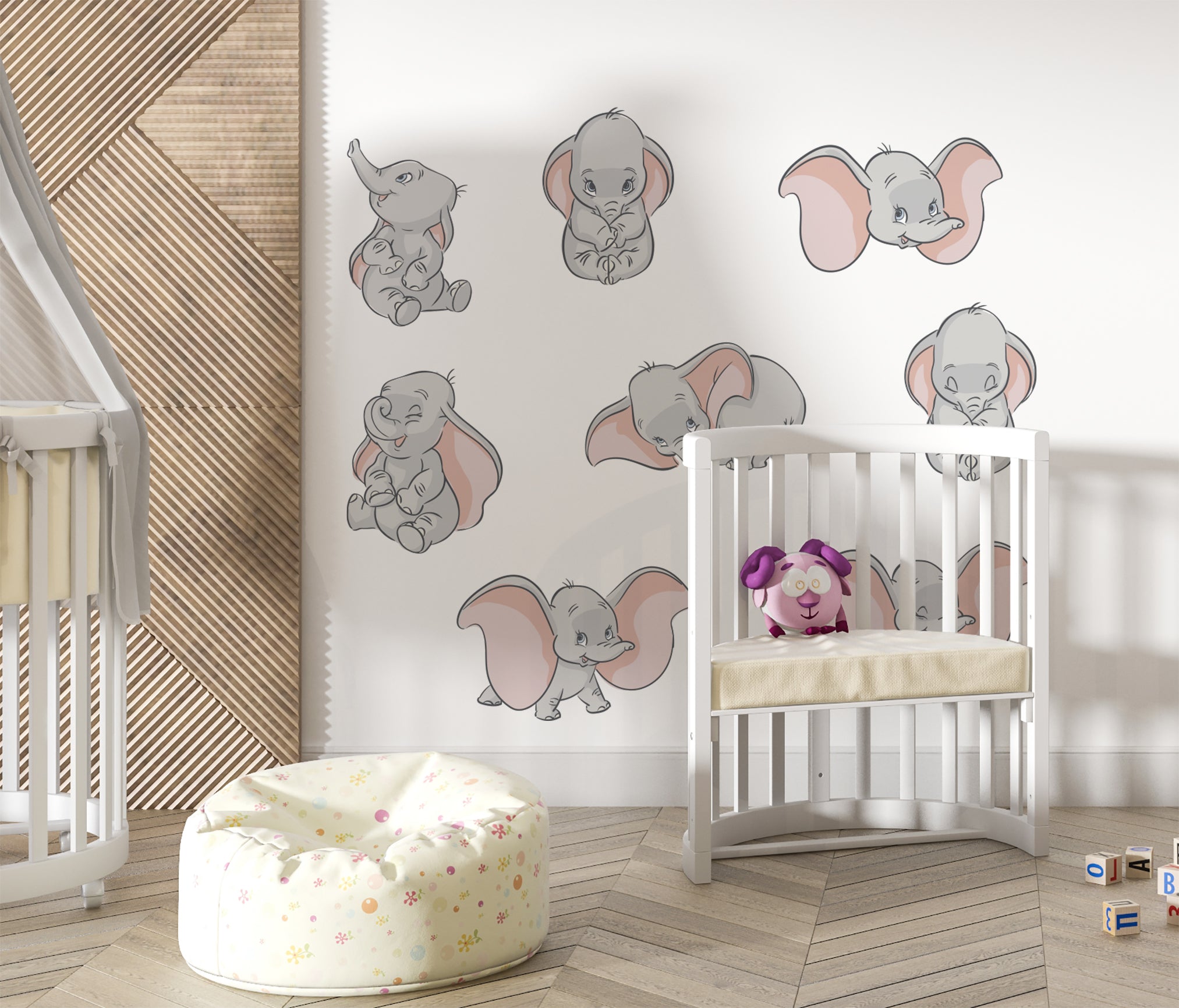 Dumbo 8 Characters Set Wall Sticker Decal Nursery Kids Home Decor Wall Art