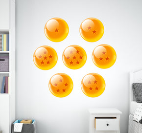 ALL 7 Dragon Balls Dragon Ball Z Wall Decal Wall Sticker Kids Room Wall Art Mural GMD30