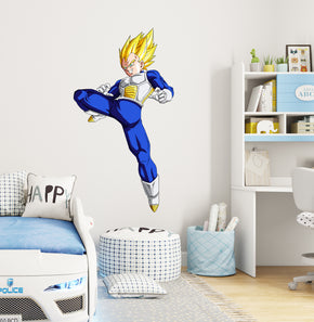 Vegeta SSJ Dragon Ball Z Wall Decal Removable Sticker Kids Room Wall Art Mural GMD49