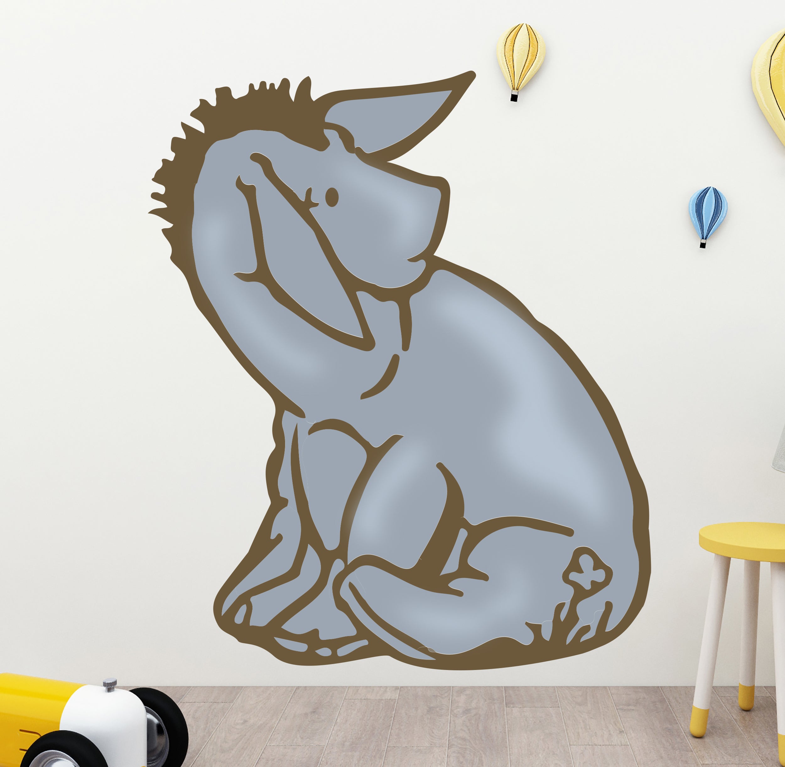 Eeyore Classic  Retro Winnie The Pooh Wall Decal Sticker Kids Room Art Mural WTP23