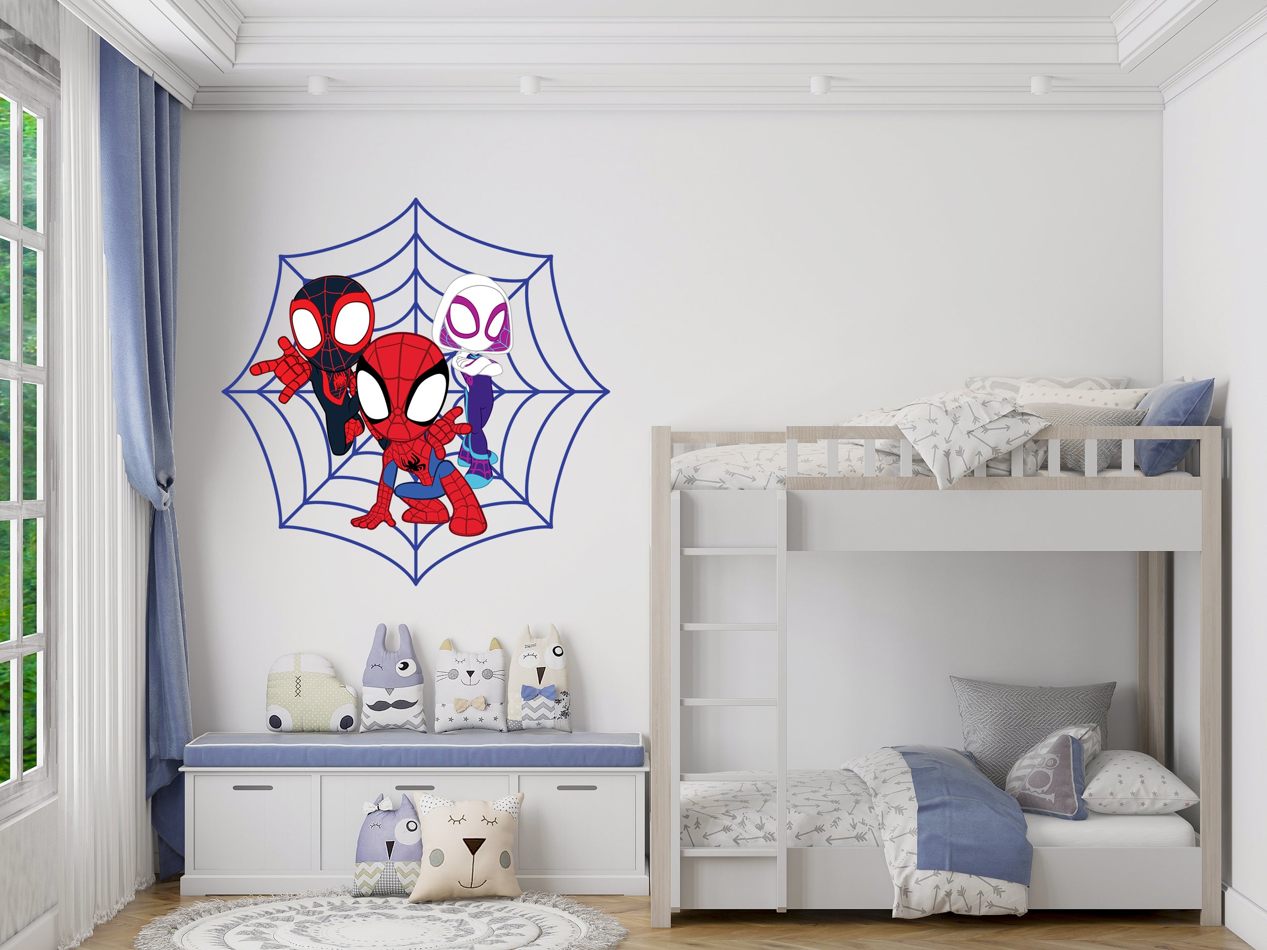 Spidey Web Popular Room Decorations Removable Vinyl Wall Stickers Decal Home Decor Art Mural Kids Toddlers Room