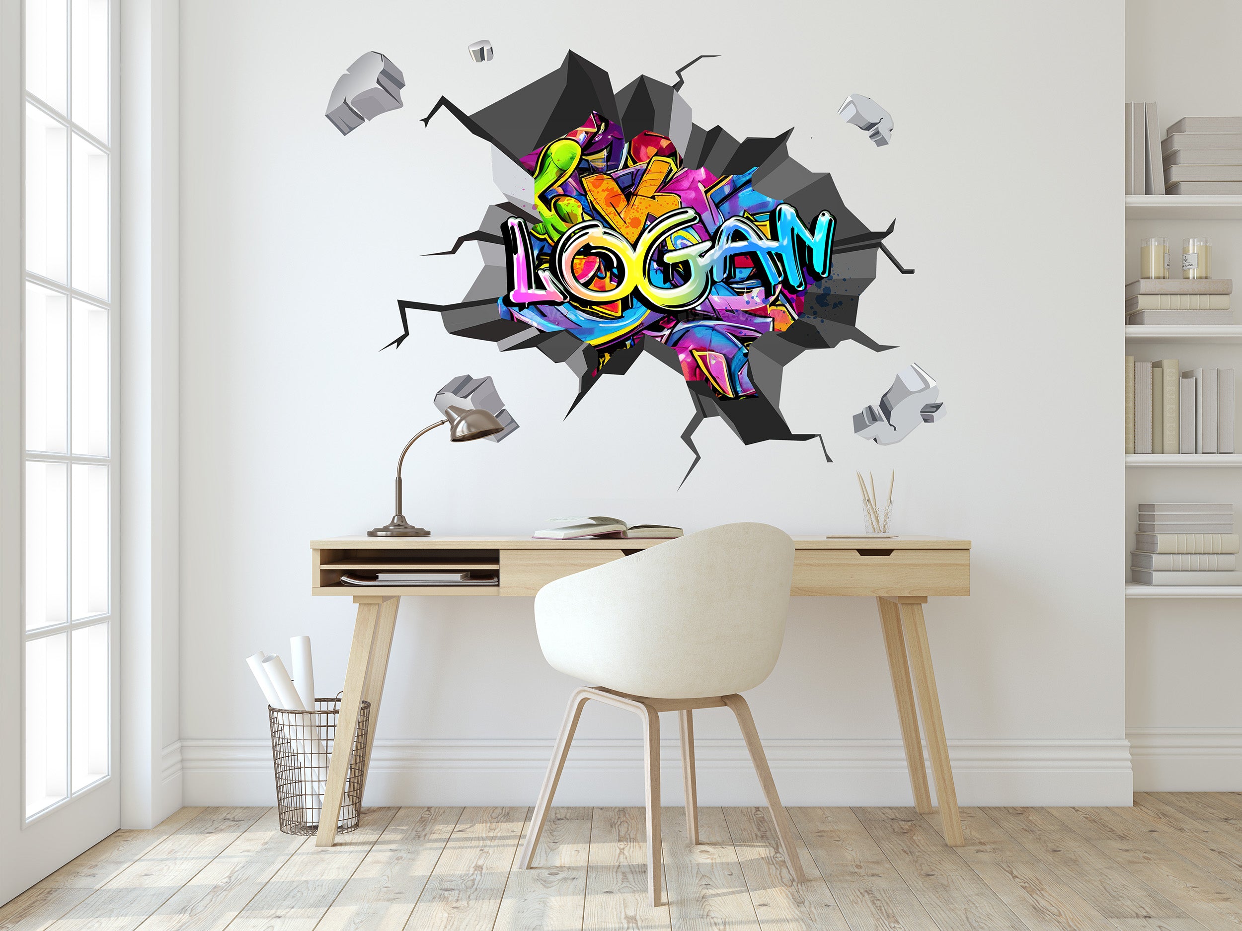 Graffiti Custom Personalized Name Wall Sticker Decal Home Decor Art Mural