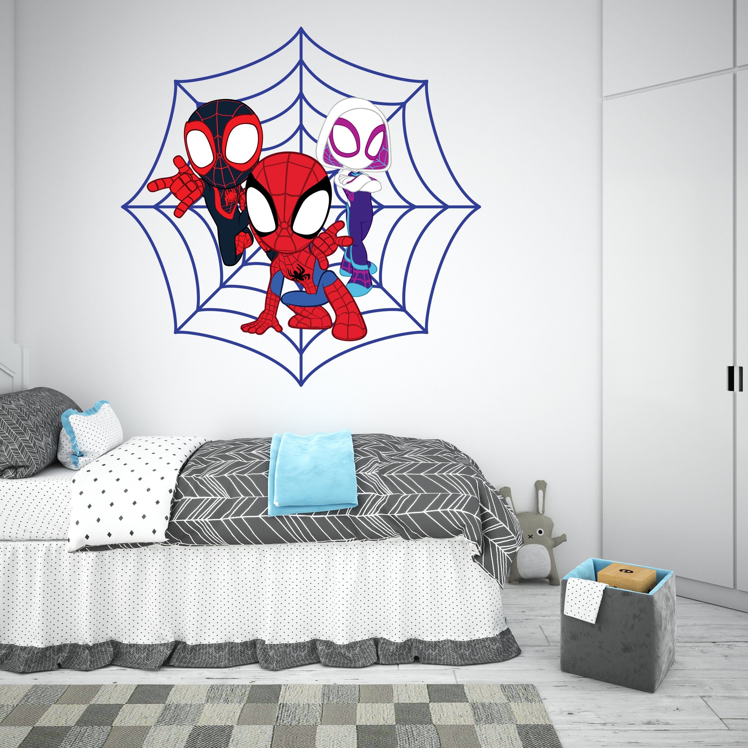Spidey Web Popular Room Decorations Removable Vinyl Wall Stickers Decal Home Decor Art Mural Kids Toddlers Room
