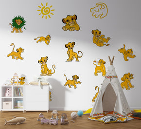 Lion King Characters Set Disney Wall Sticker Decal Kids Decor Art Kids Girls LK09