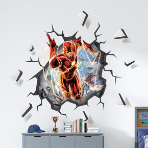 The Flash 3D Explosion Effect Wall Sticker Decal Home Decor Wall Art Mural