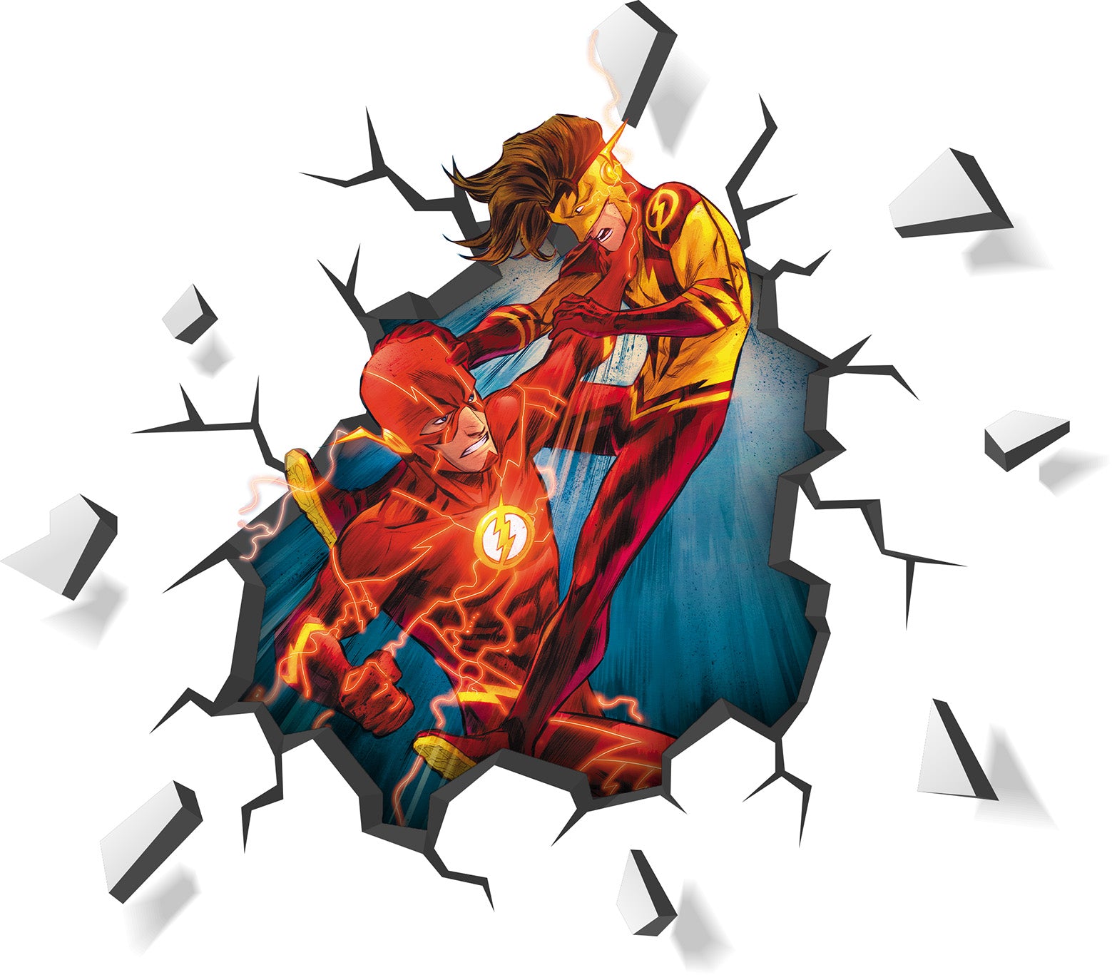 The Flash 3D Explosion Effect Wall Sticker Decal Home Decor Wall Art Mural