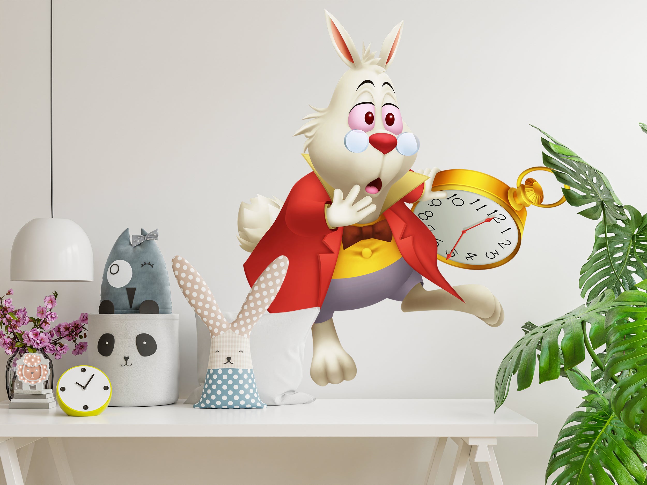 White Rabbit Alice In Wonderland Disney Wall Sticker Decal Home Decor Wall Art