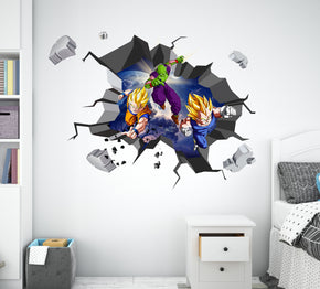 Dragon Ball Z 3D WALL EXPLOSION Decal Wall Sticker Decor Art