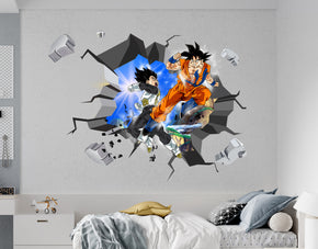 Dragon Ball Z 3D WALL EXPLOSION Decal Wall Sticker Decor Art