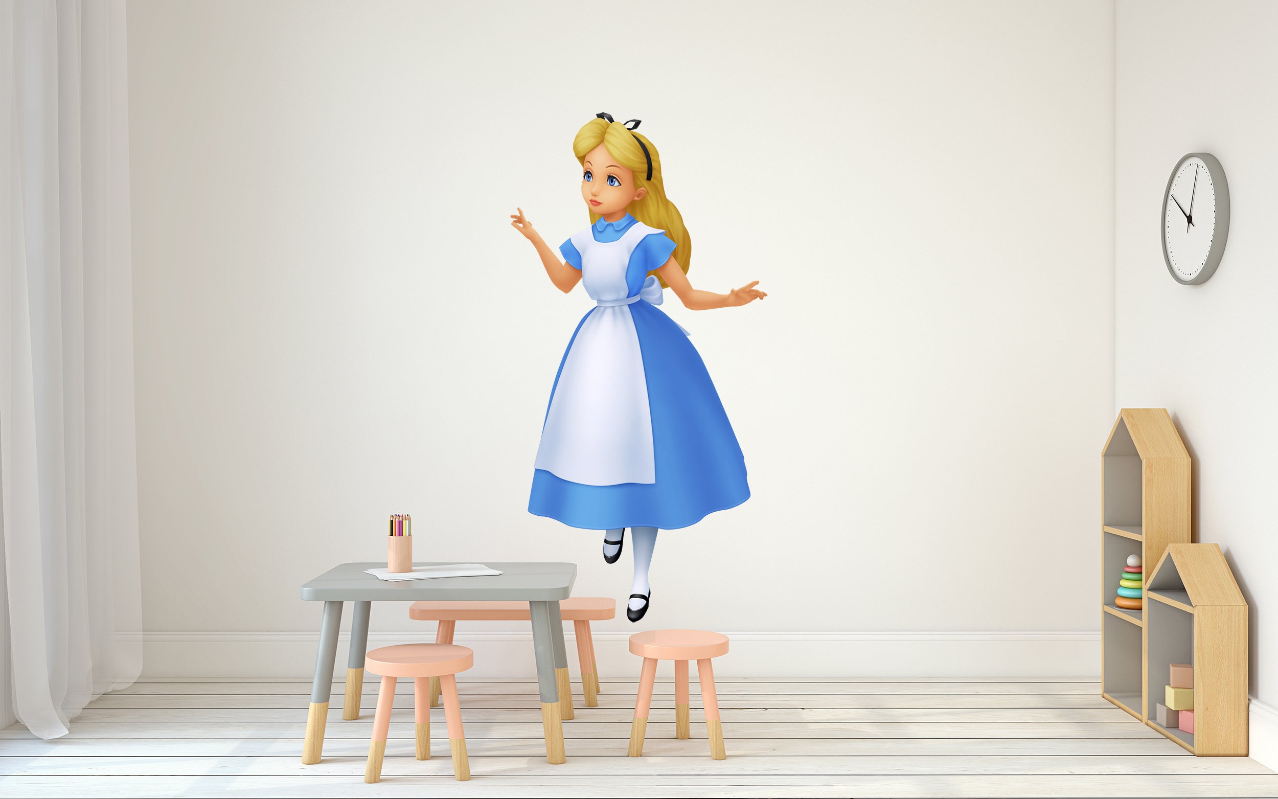 Alice In Wonderland Princess Wall Sticker Decal Home Decor Wall Art