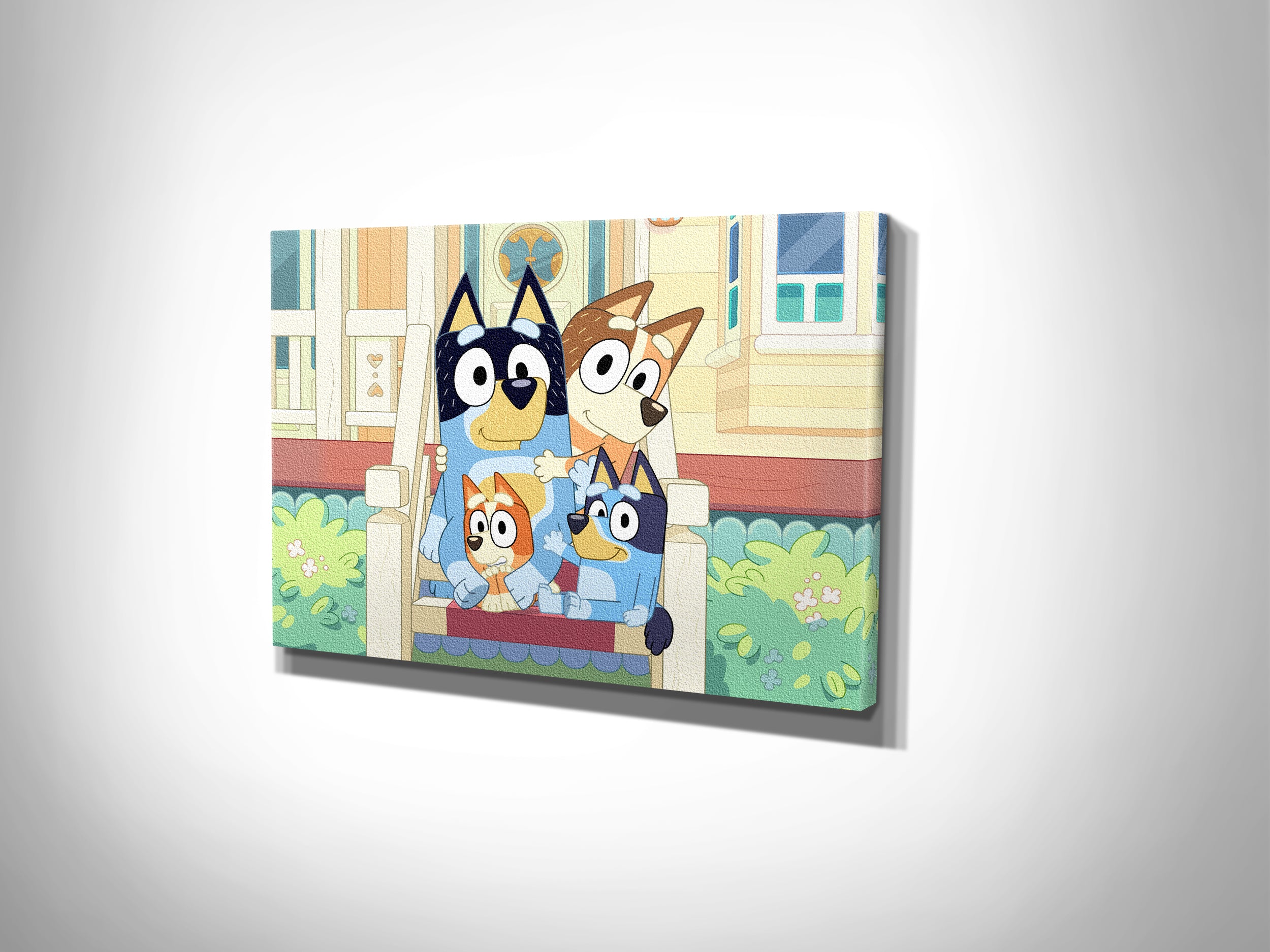 Bluey Canvas Print Wall Art Wall Decor Giclee