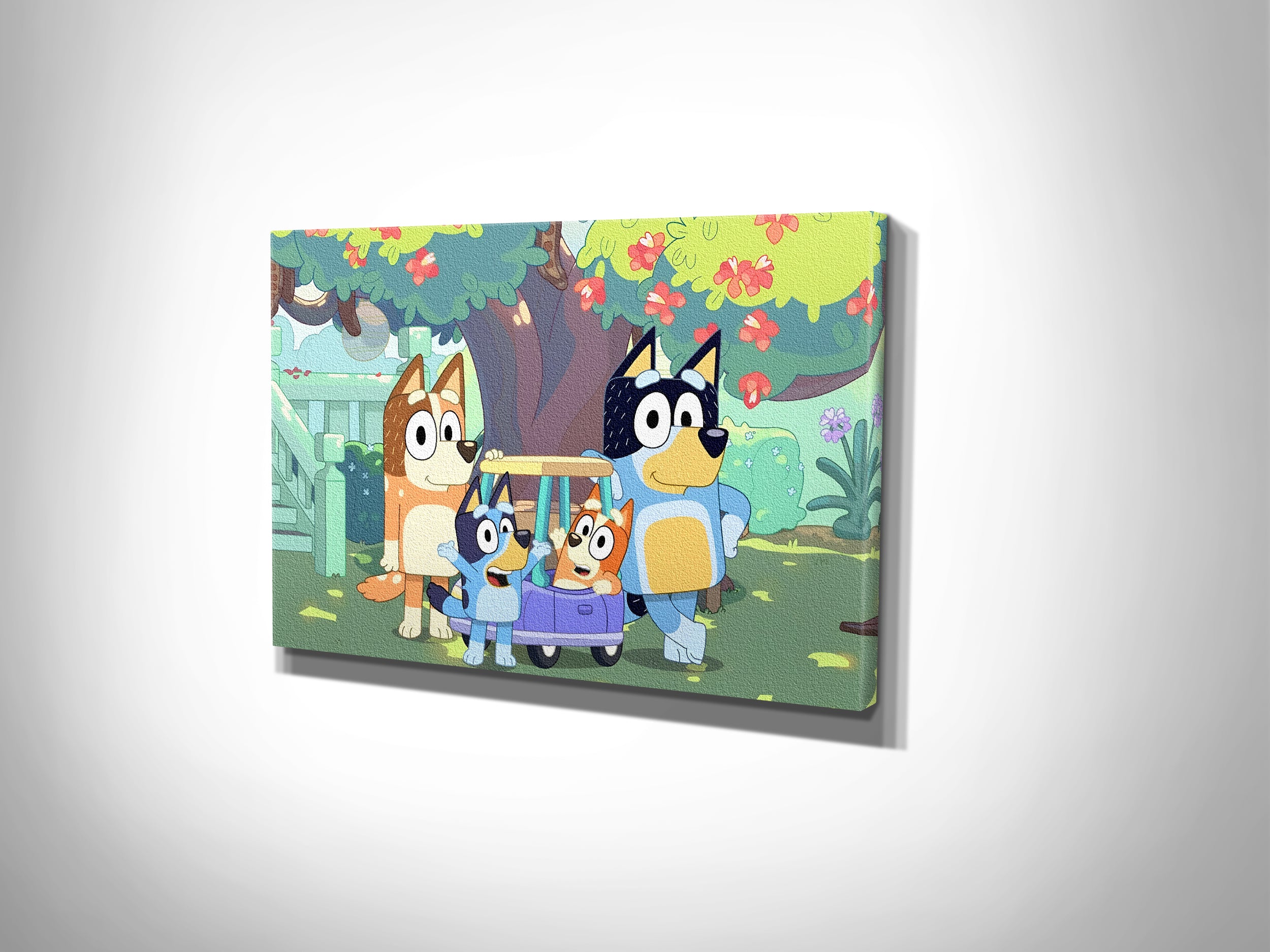 Bluey Canvas Print Wall Art Wall Decor Giclee