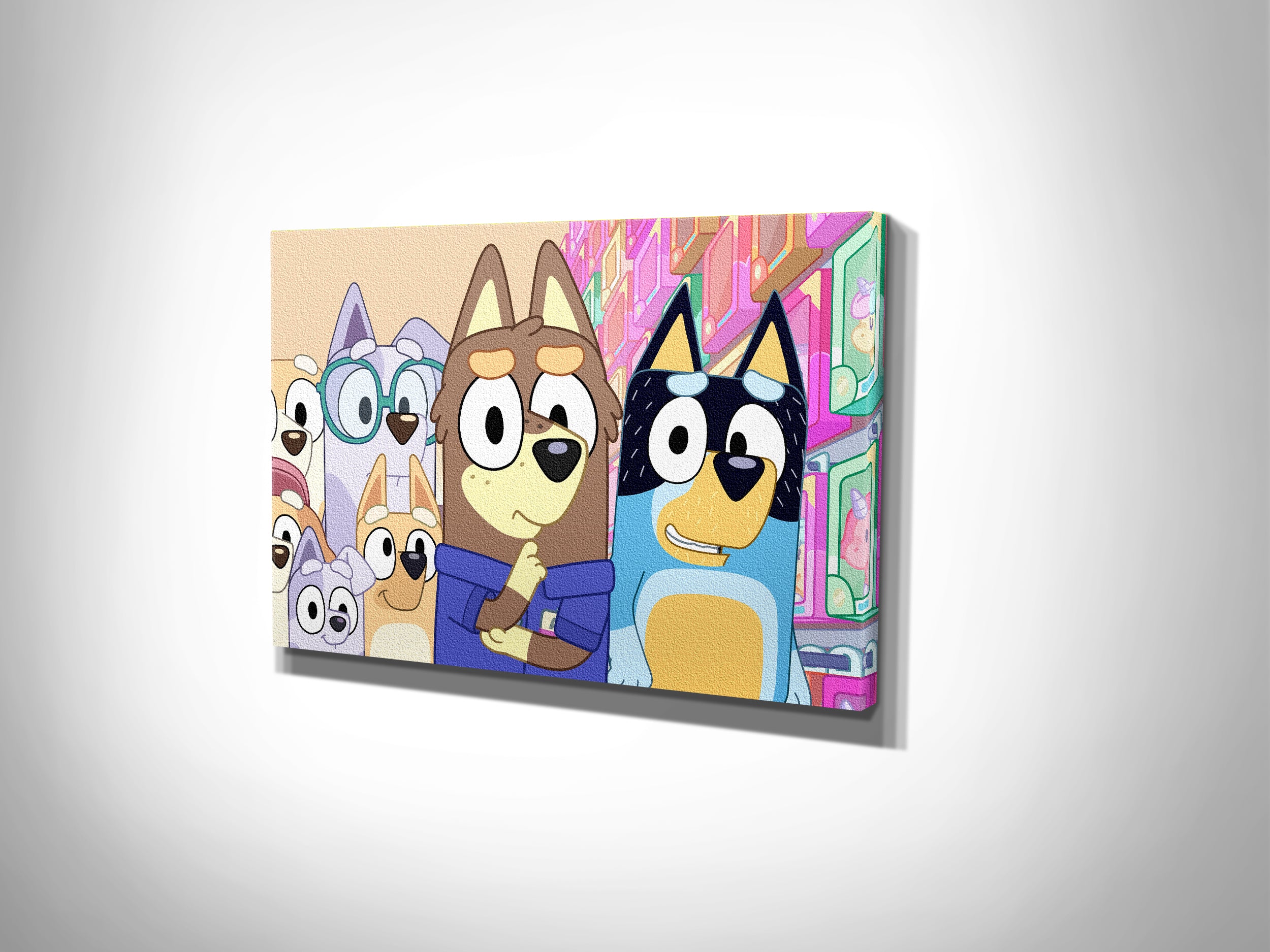 Bluey Canvas Print Wall Art Wall Decor Giclee