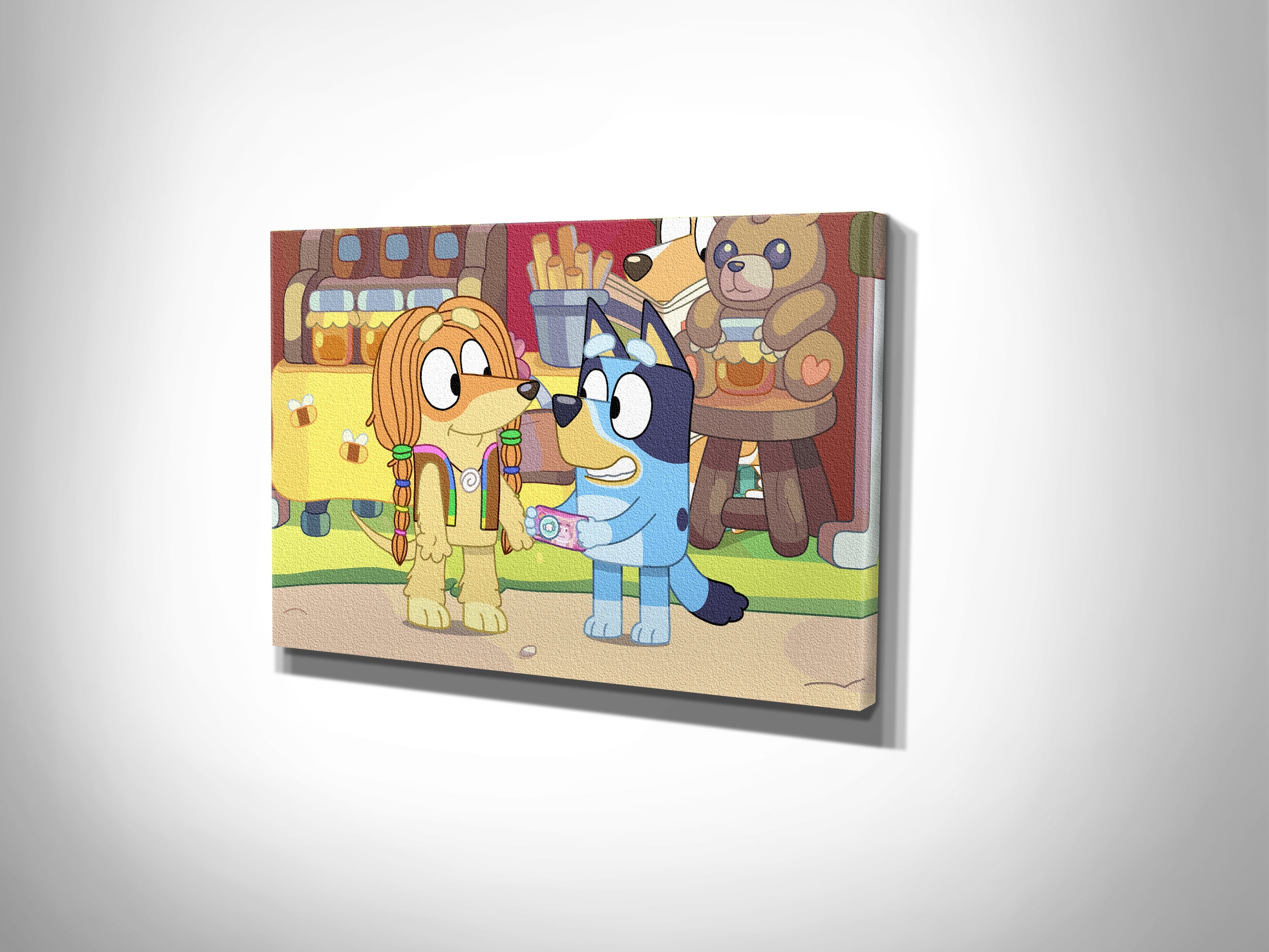 Bluey Canvas Print Wall Art Wall Decor Giclee