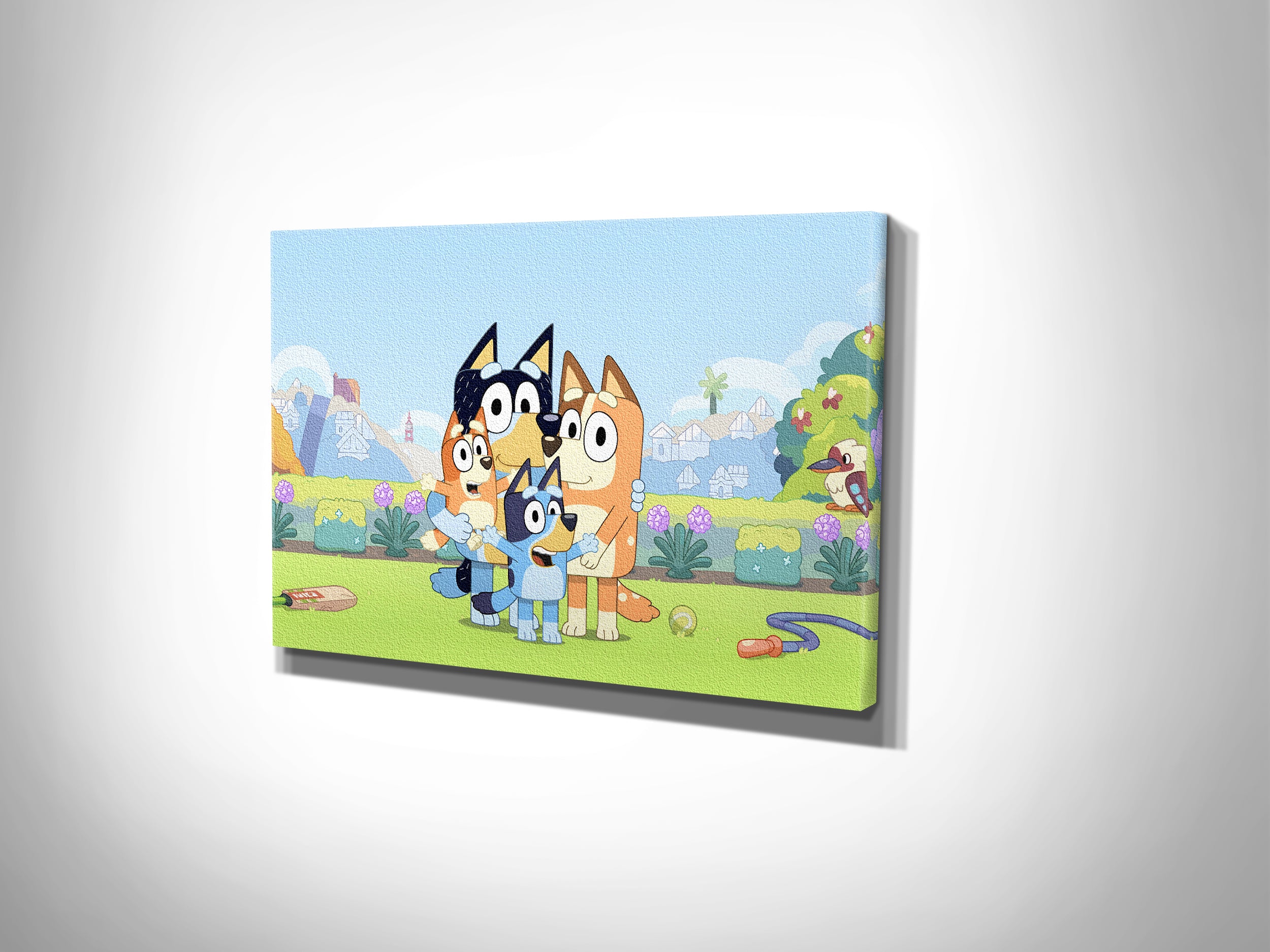 Bluey Canvas Print Wall Art Wall Decor Giclee