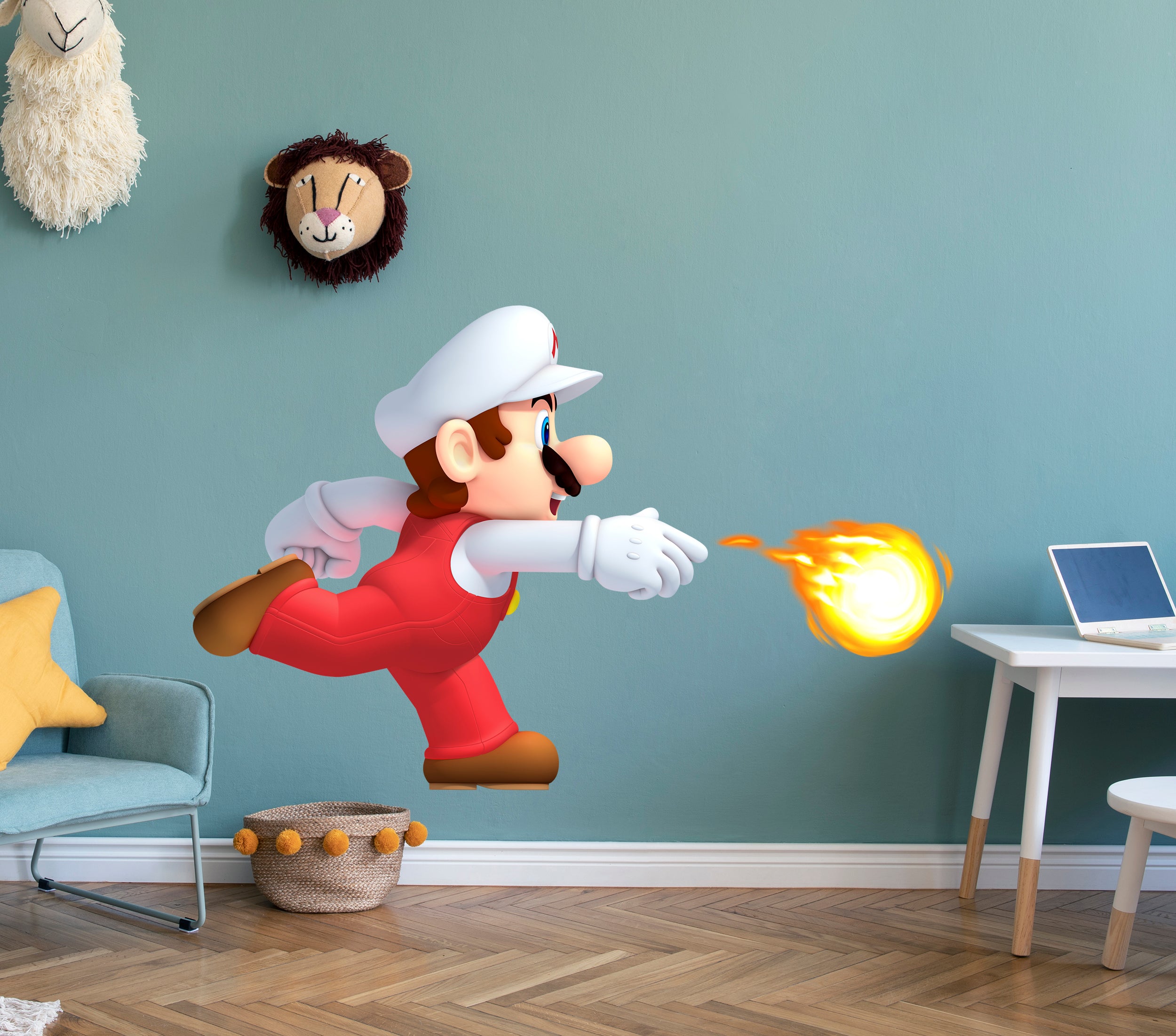 Fire Mario Super Mario Bros Wall Decal Removable Sticker Kids Home Decor Art SMR31