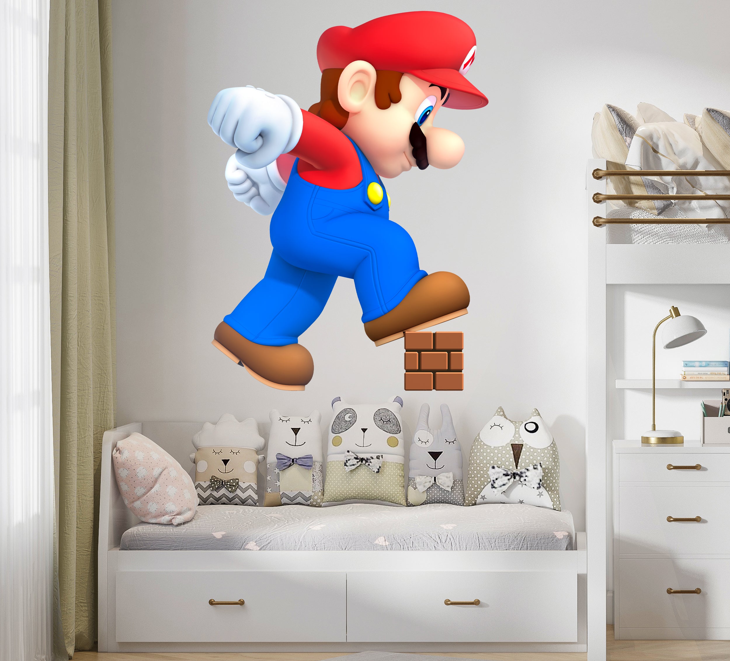 Mega Super Mario Bros Wall Decal Removable Sticker Kids Home Decor Art SMR34