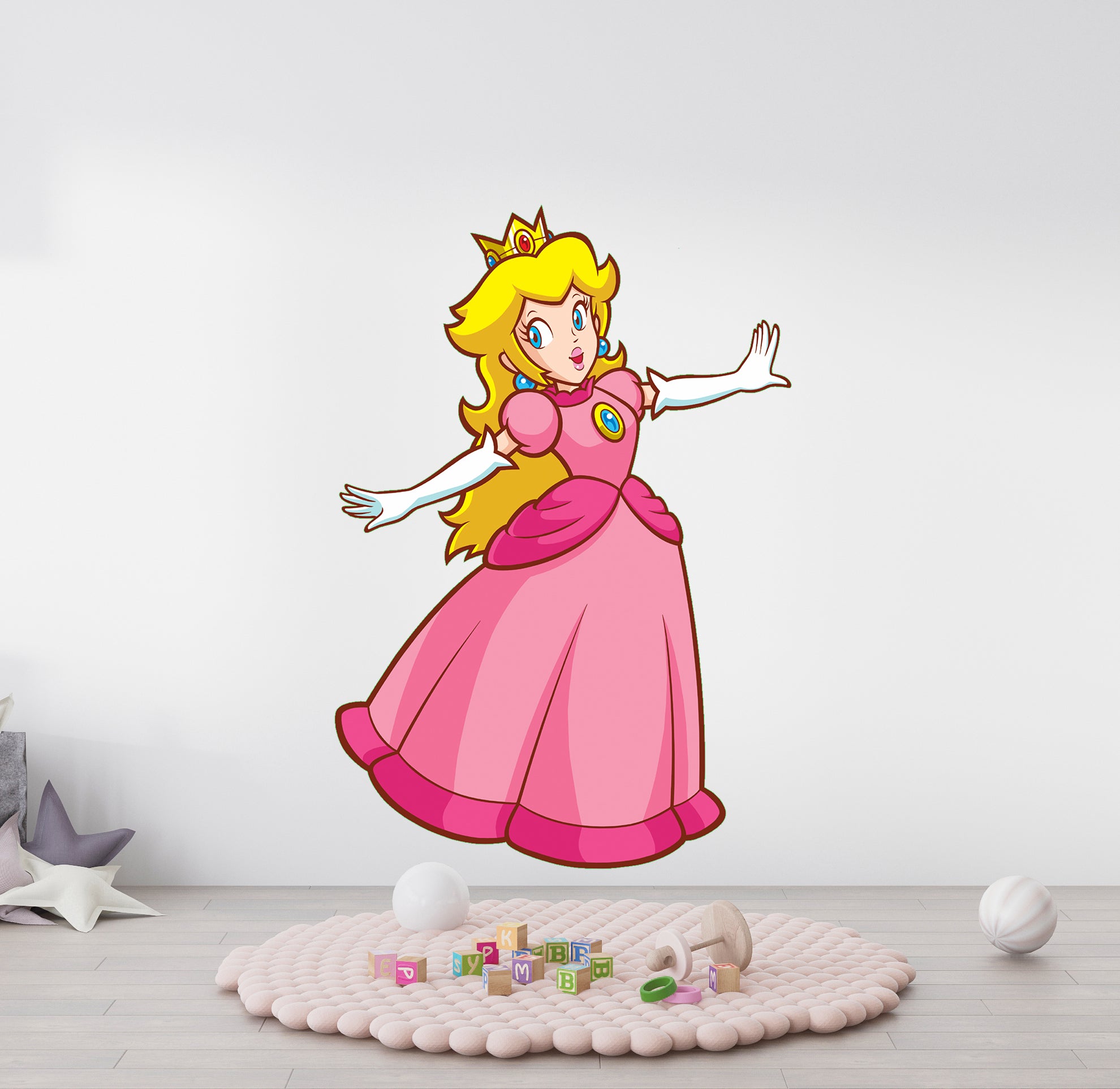 Peach Super Mario Bros Wall Decal Removable Sticker Kids Home Decor Art SMR36