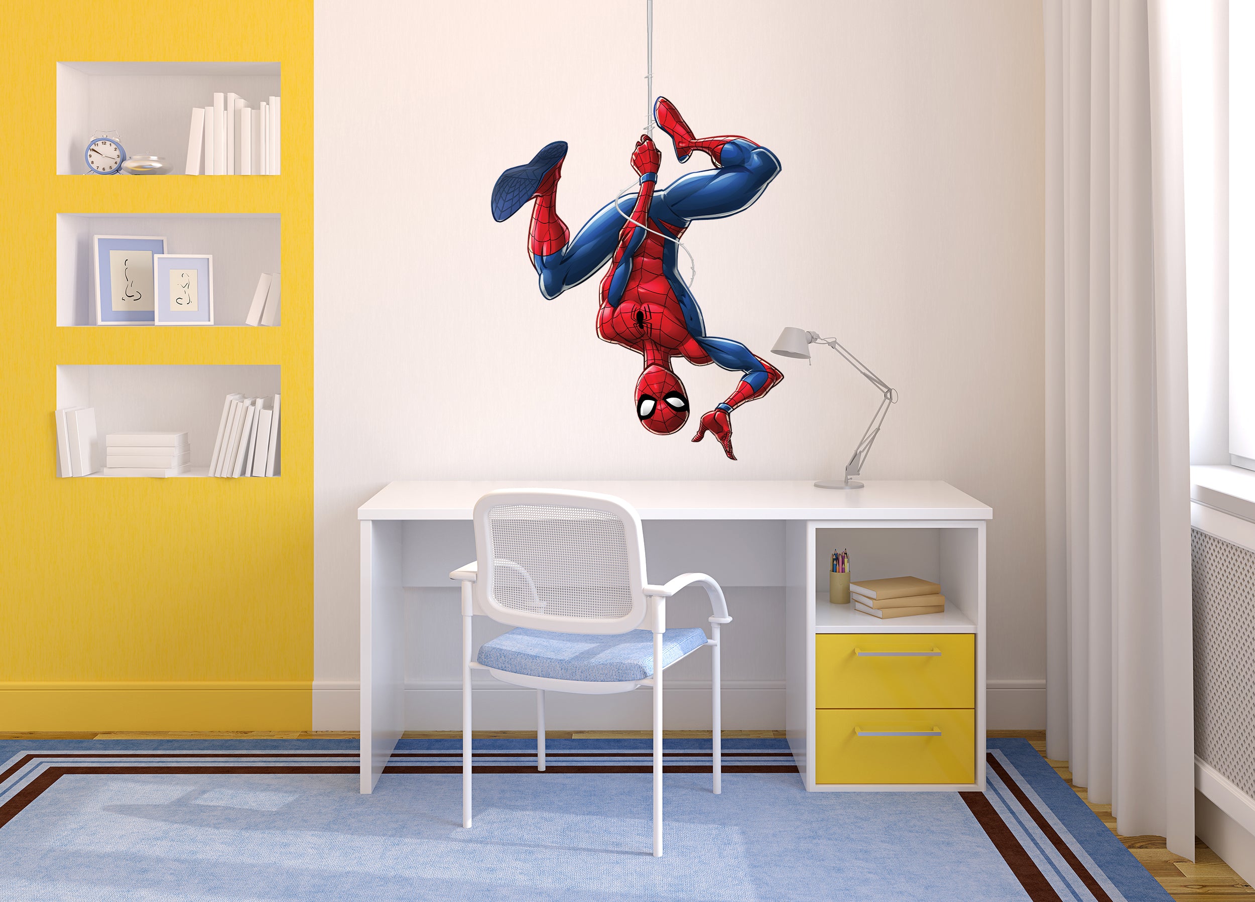 Spiderman Hanging Marvel Superhero Wall Decal Sticker Kids Room Art SPM29