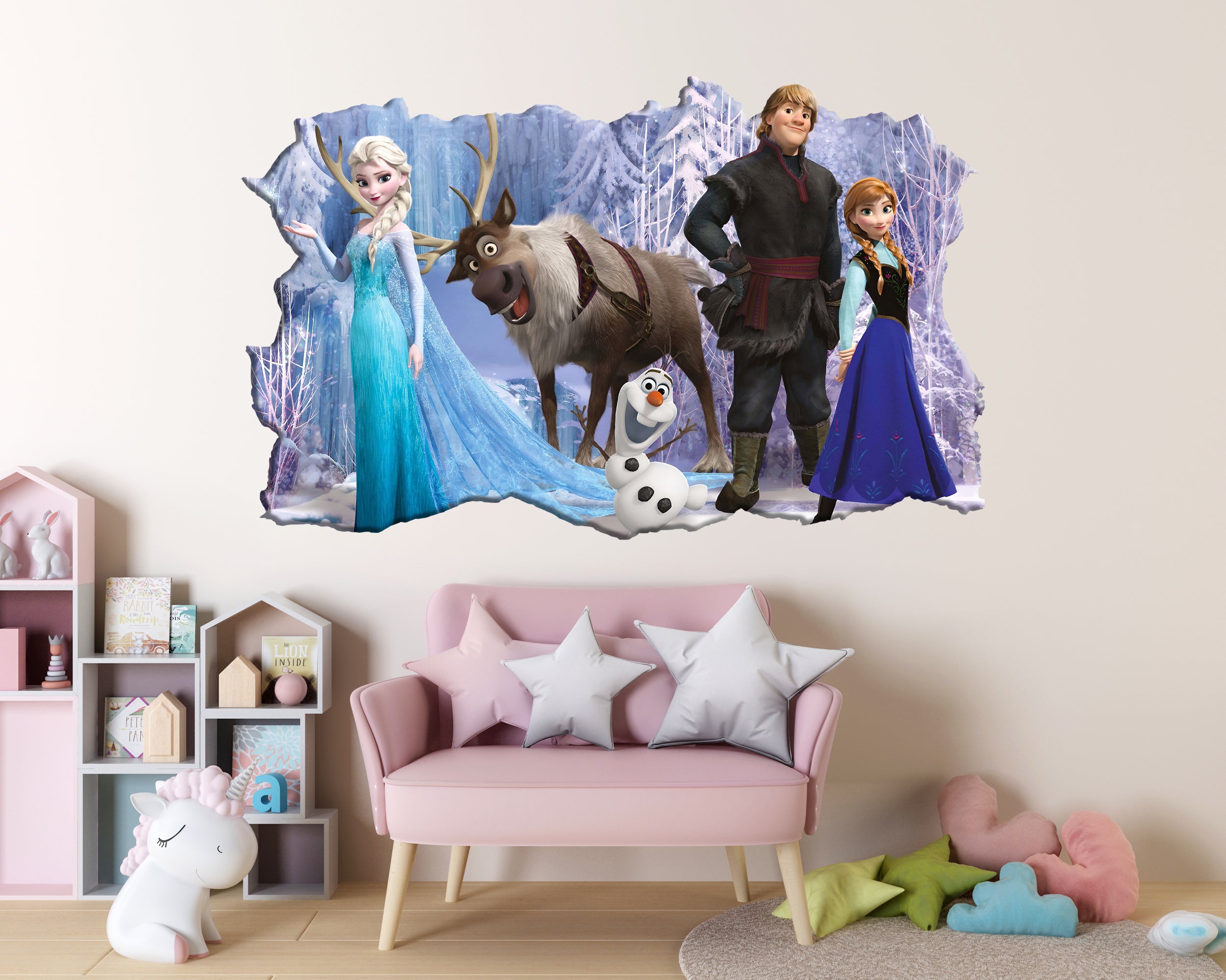 Frozen 3D Iceberg Wall Illusion Decal Wall Sticker