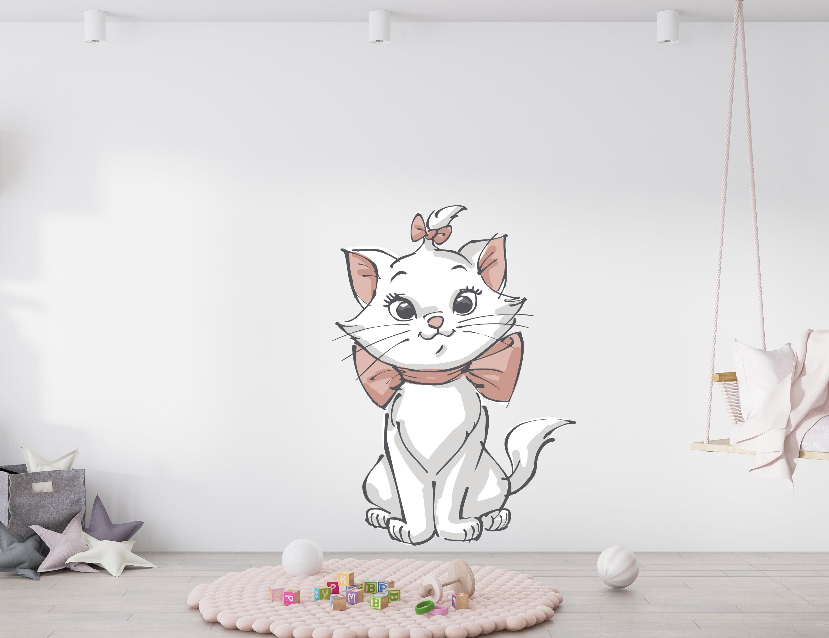 Aristocats Marie Disney Cats Wall Decal Wall Sticker Kids Room Wall Art ARC03