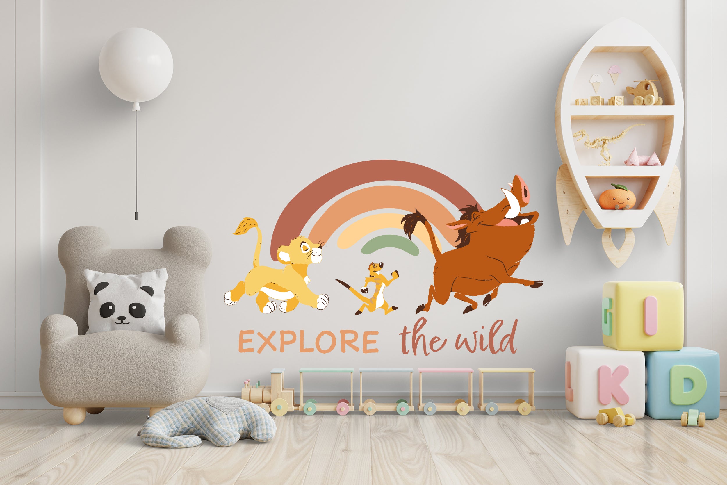 Lion King Simba, Timon & pumbaa Disney Wall Sticker Decal
