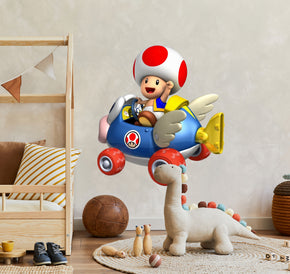 Toad Super Mario Bros Kart Wall Decal Removable Sticker Kids Home Decor Art SMR07