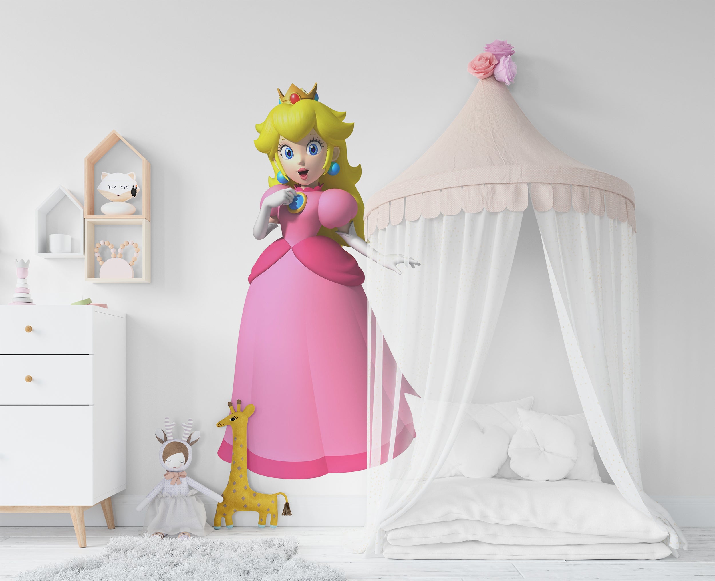 Peach Super Mario Bros Wall Decal Removable Sticker Kids Home Decor Art SMR35
