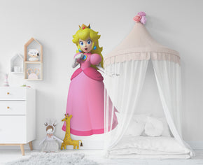 Peach Super Mario Bros Wall Decal Removable Sticker Kids Home Decor Art SMR35