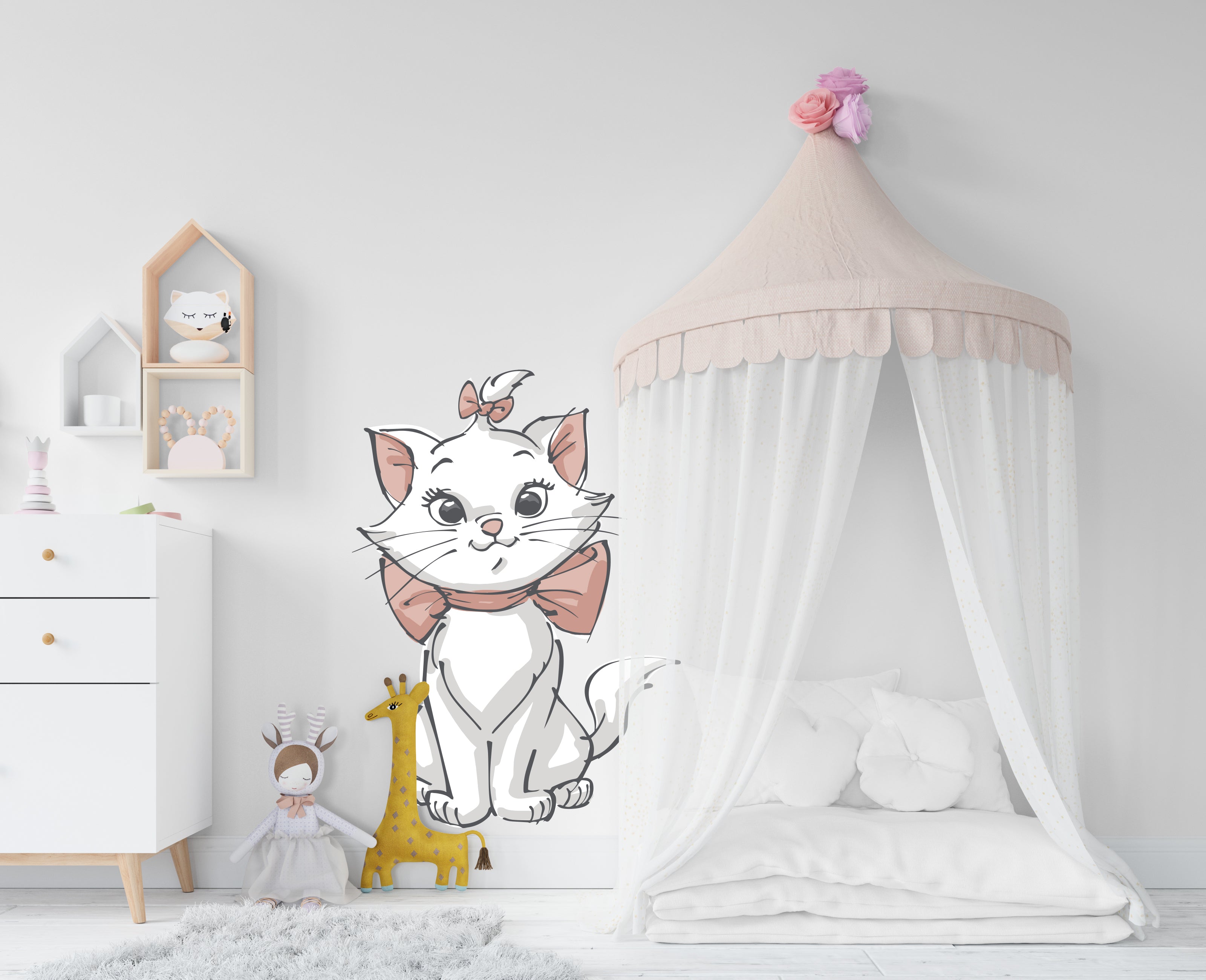 Aristocats Marie Disney Cats Wall Decal Wall Sticker Kids Room Wall Art ARC03