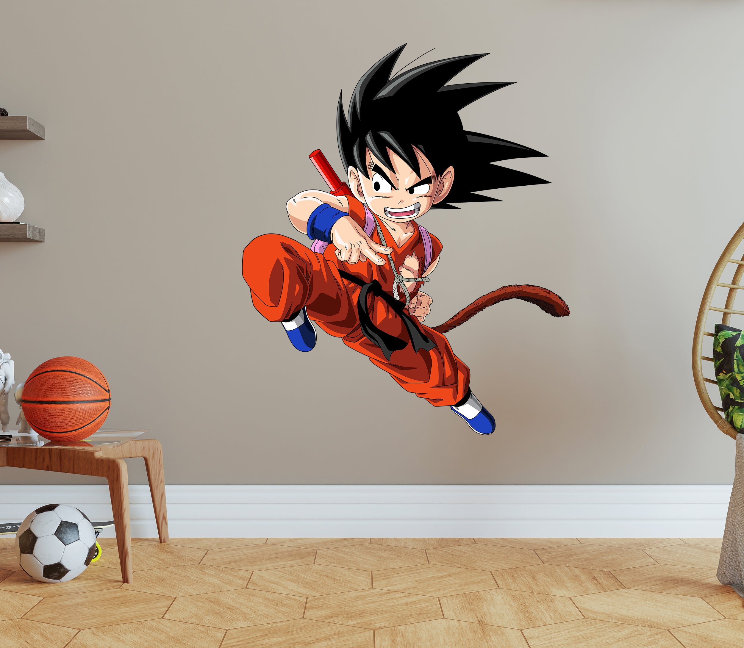 Kid Goku Dragon Ball Z Wall Decal Wall Sticker Kids Room Wall Art Mural GMD26
