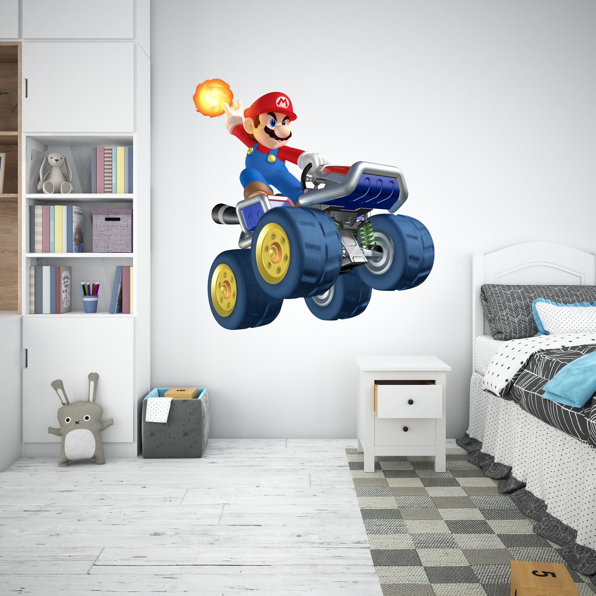 Mario Kart Super Mario Bros Wall Decal Removable Sticker Kids Home Decor Art SMR03