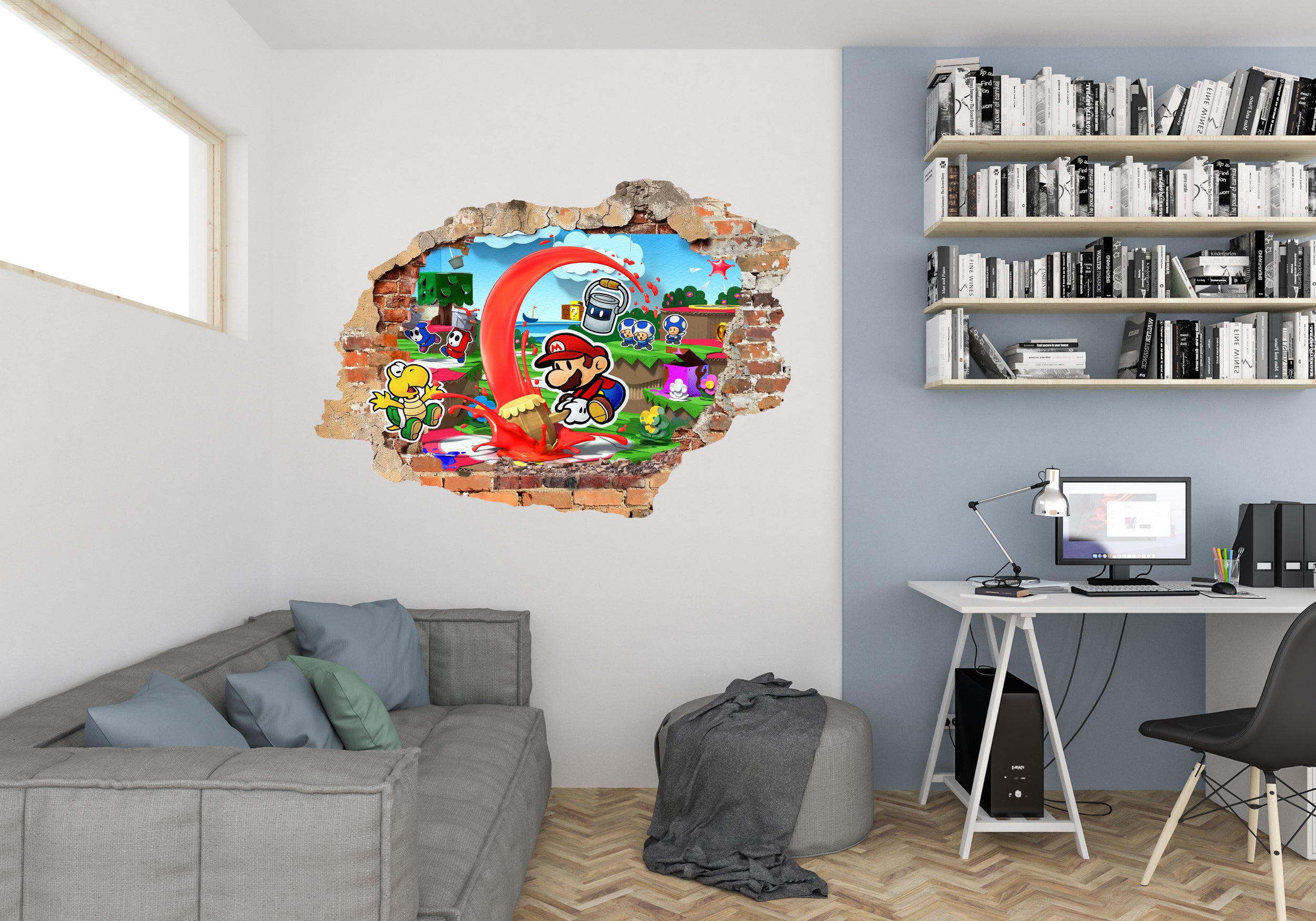 Super Mario Bros Decal Wall Sticker Decor Art Mural