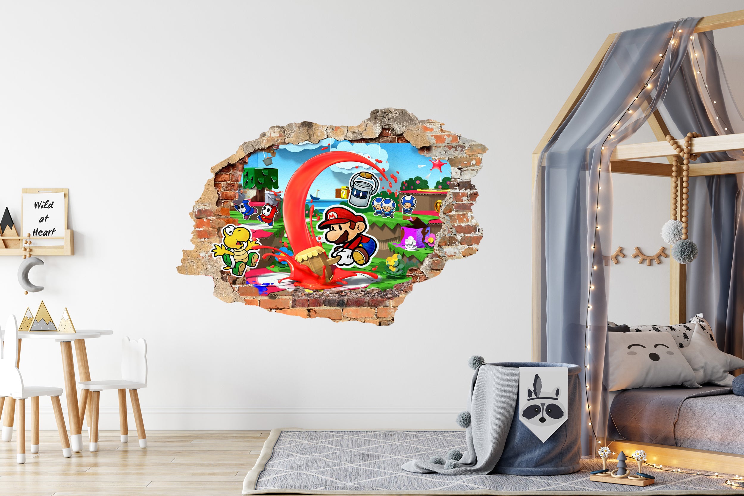 Super Mario Bros Decal Wall Sticker Decor Art Mural