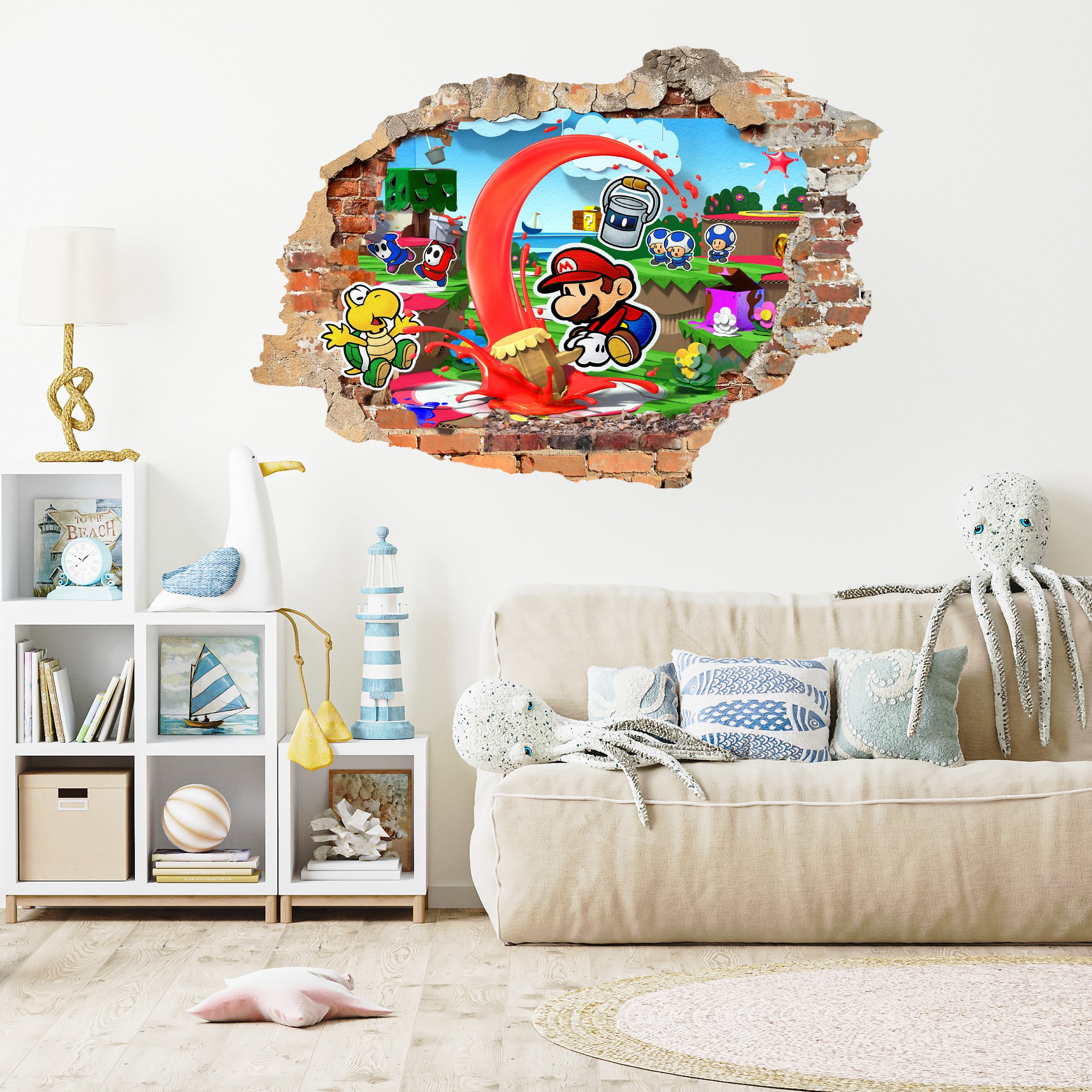 Super Mario Bros Decal Wall Sticker Decor Art Mural