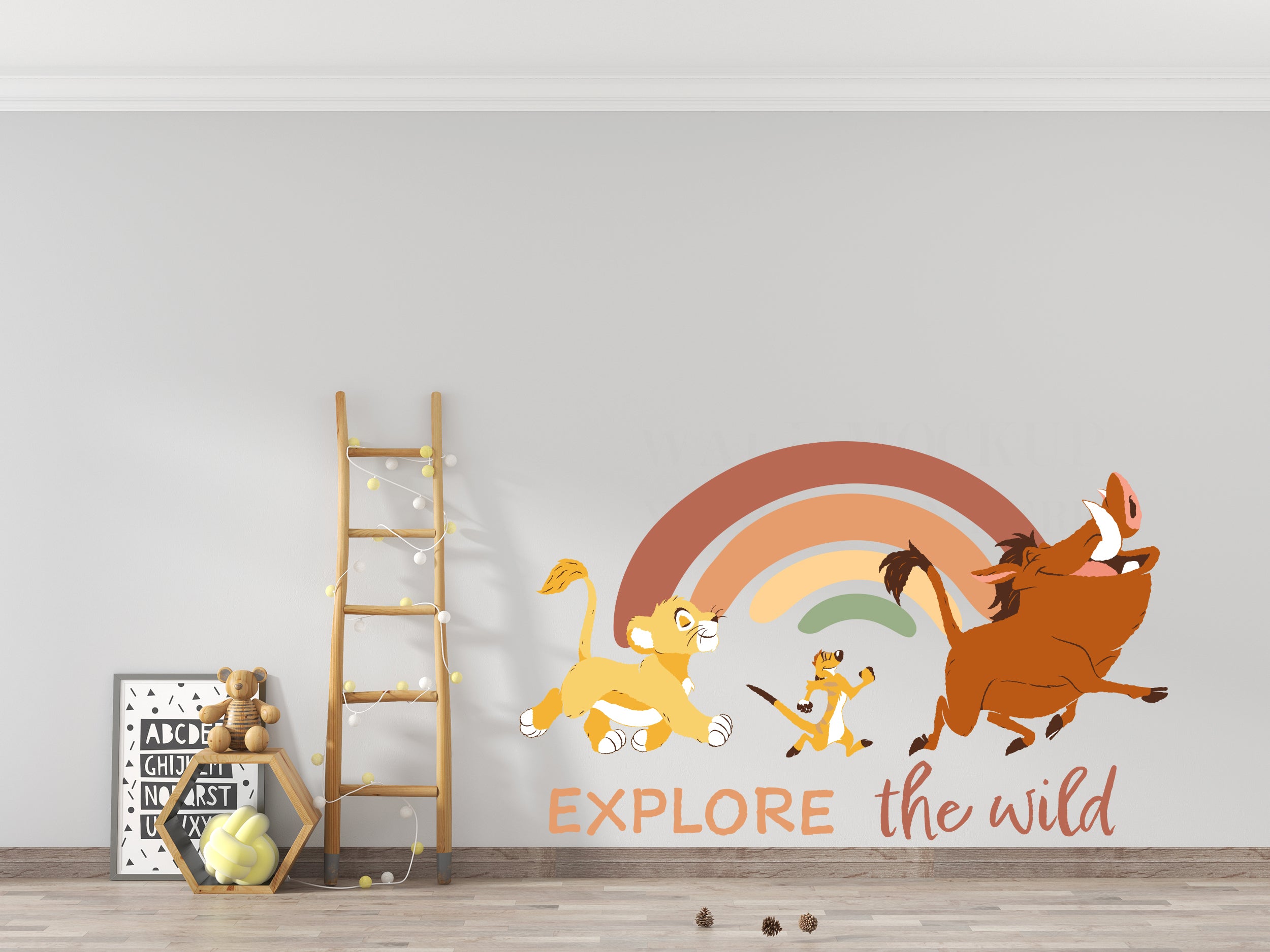 Lion King Simba, Timon & pumbaa Disney Wall Sticker Decal