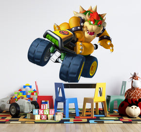 Bowser Super Mario Bros Kart Wall Decal Removable Sticker Kids Home Decor Art SMR10