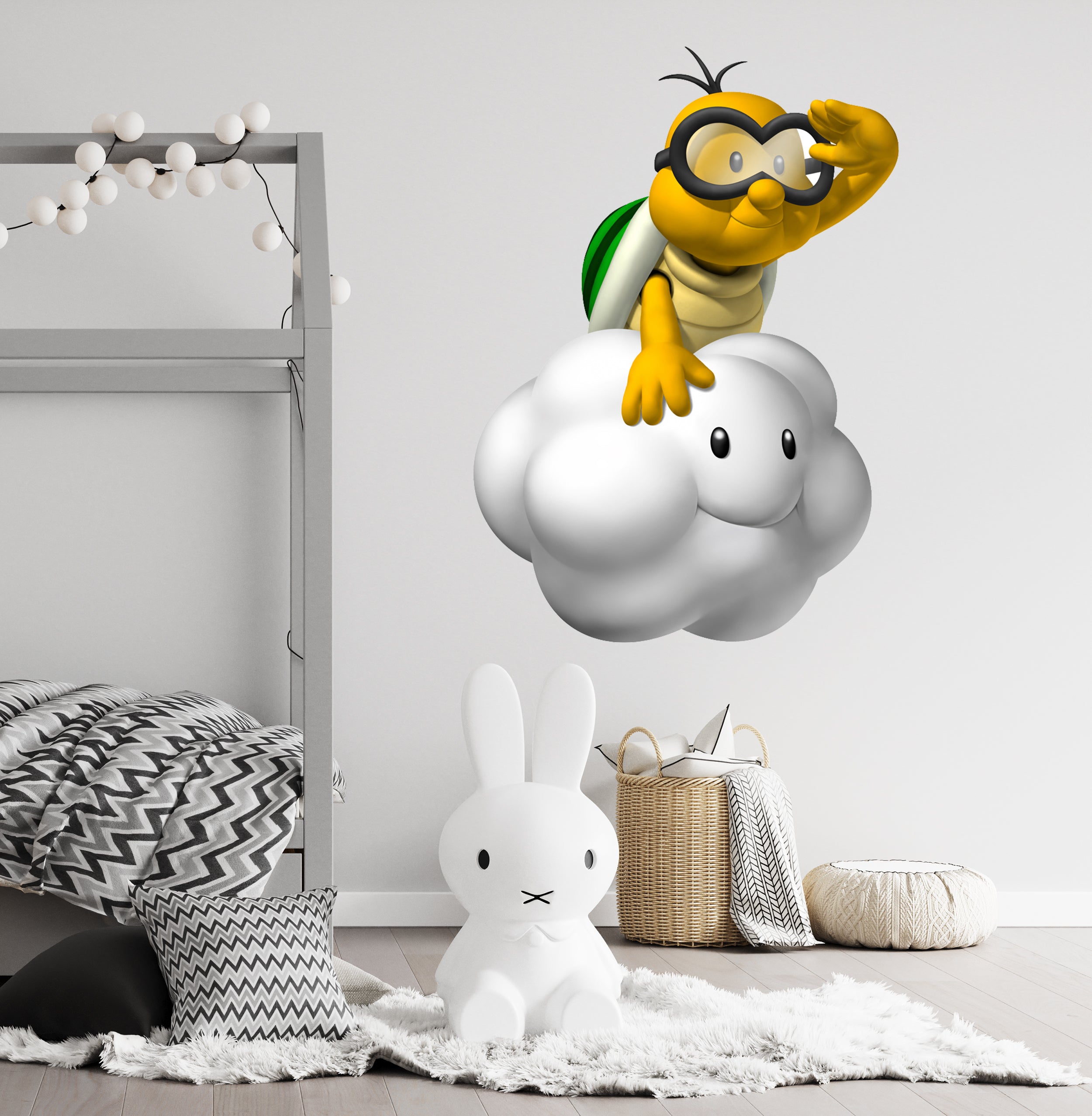 Lakitu Super Mario Bros Wall Decal Removable Sticker Kids Home Decor Art SMR29
