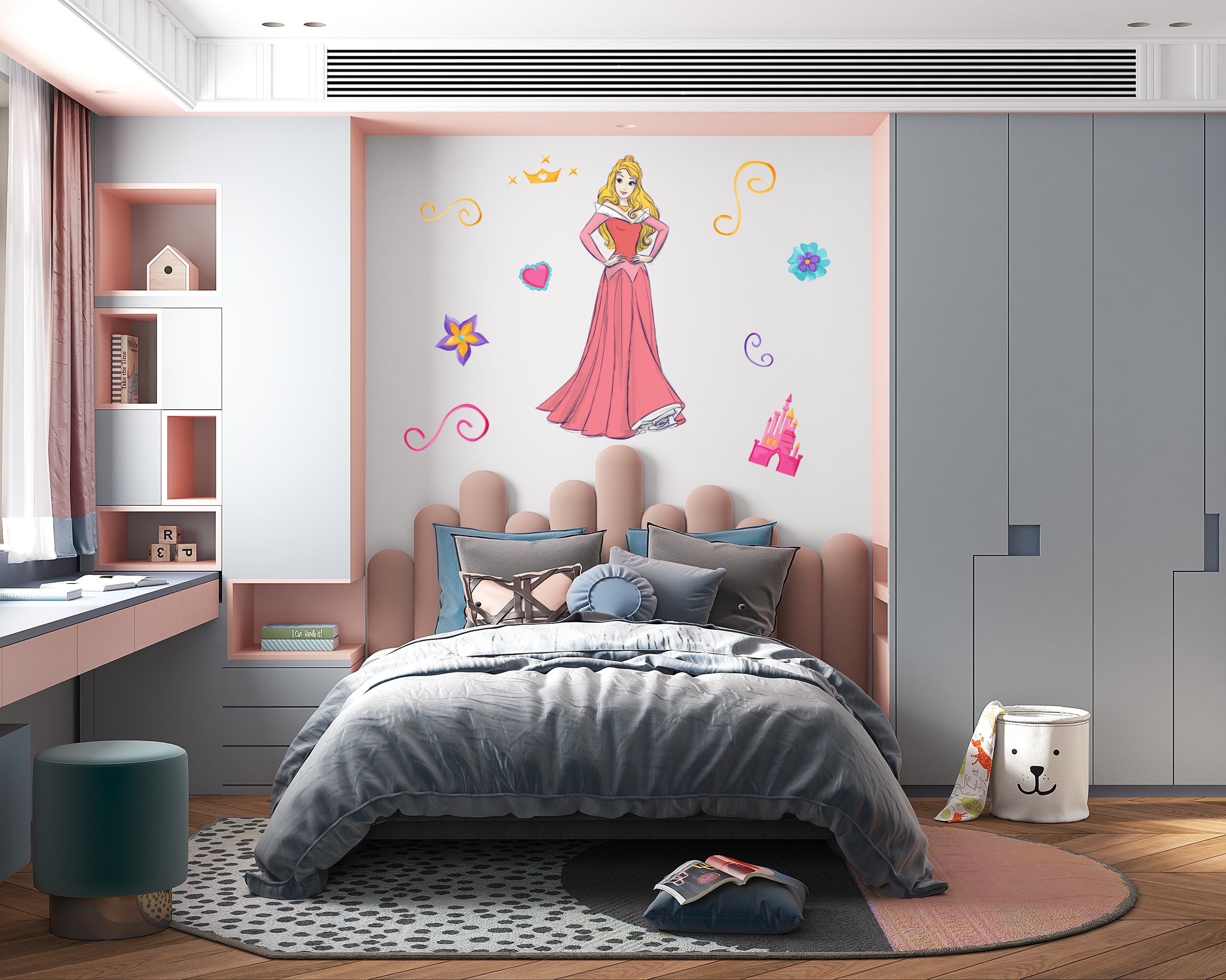 Aurora Sleeping Beauty Princess 3D Wall Sticker Decal
