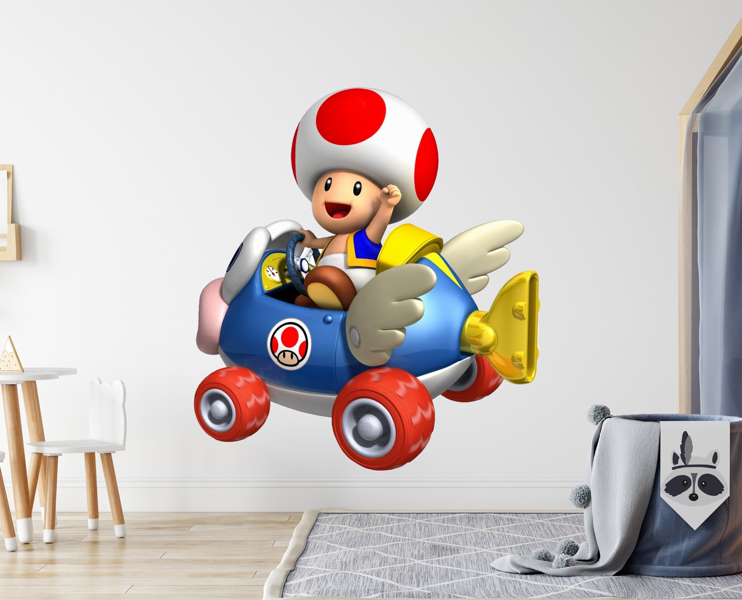 Toad Super Mario Bros Kart Wall Decal Removable Sticker Kids Home Decor Art SMR07