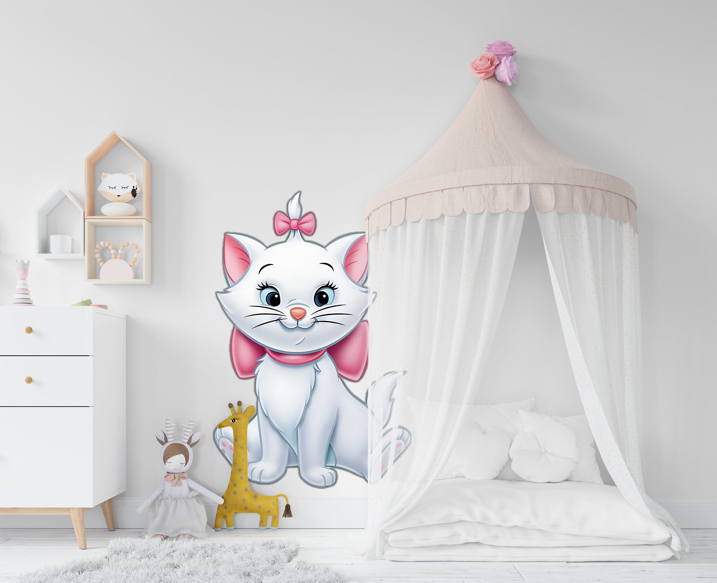 Aristocats Marie Disney Cats Wall Decal Wall Sticker Kids Room Wall Art ARC04